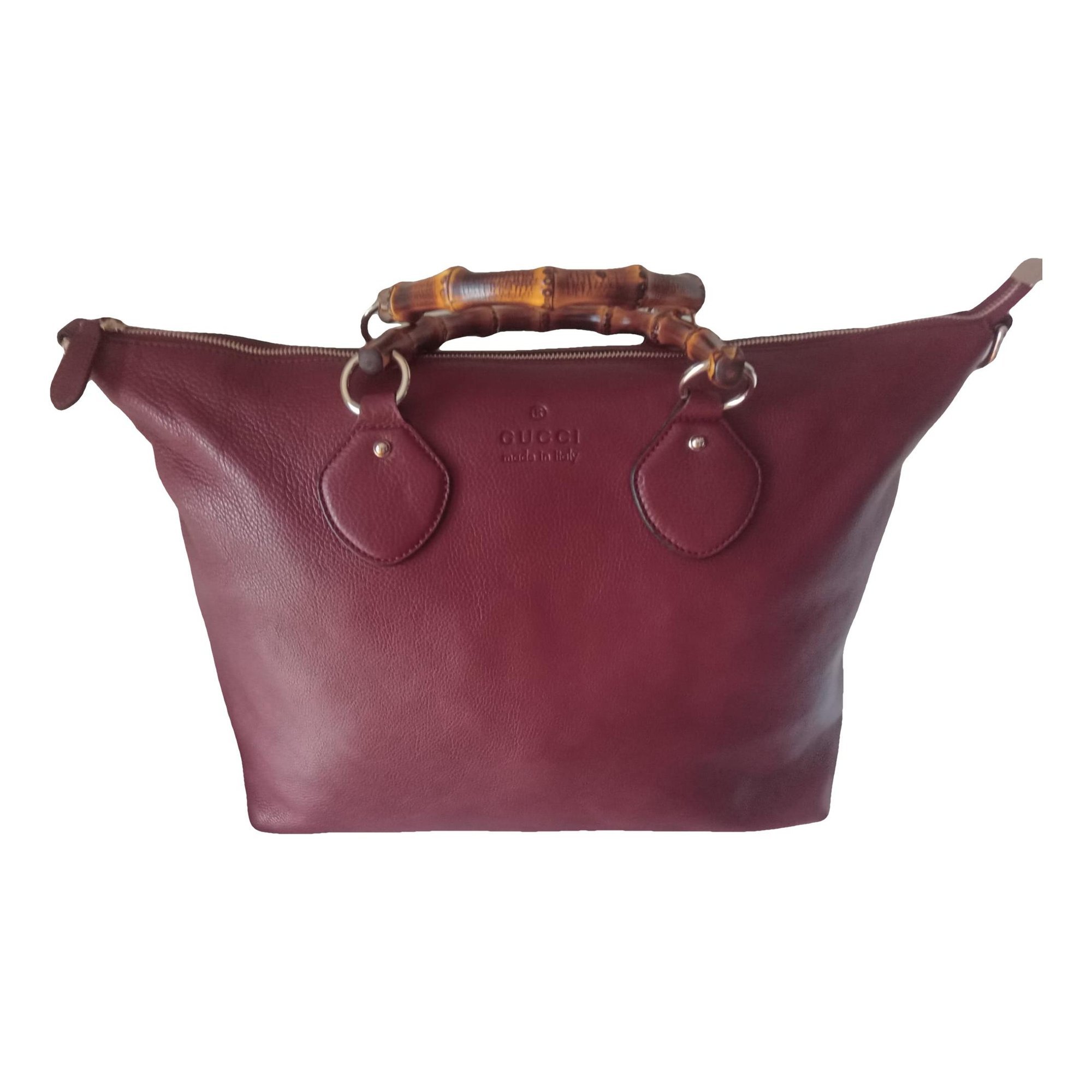 Bamboo Shopper leather tote