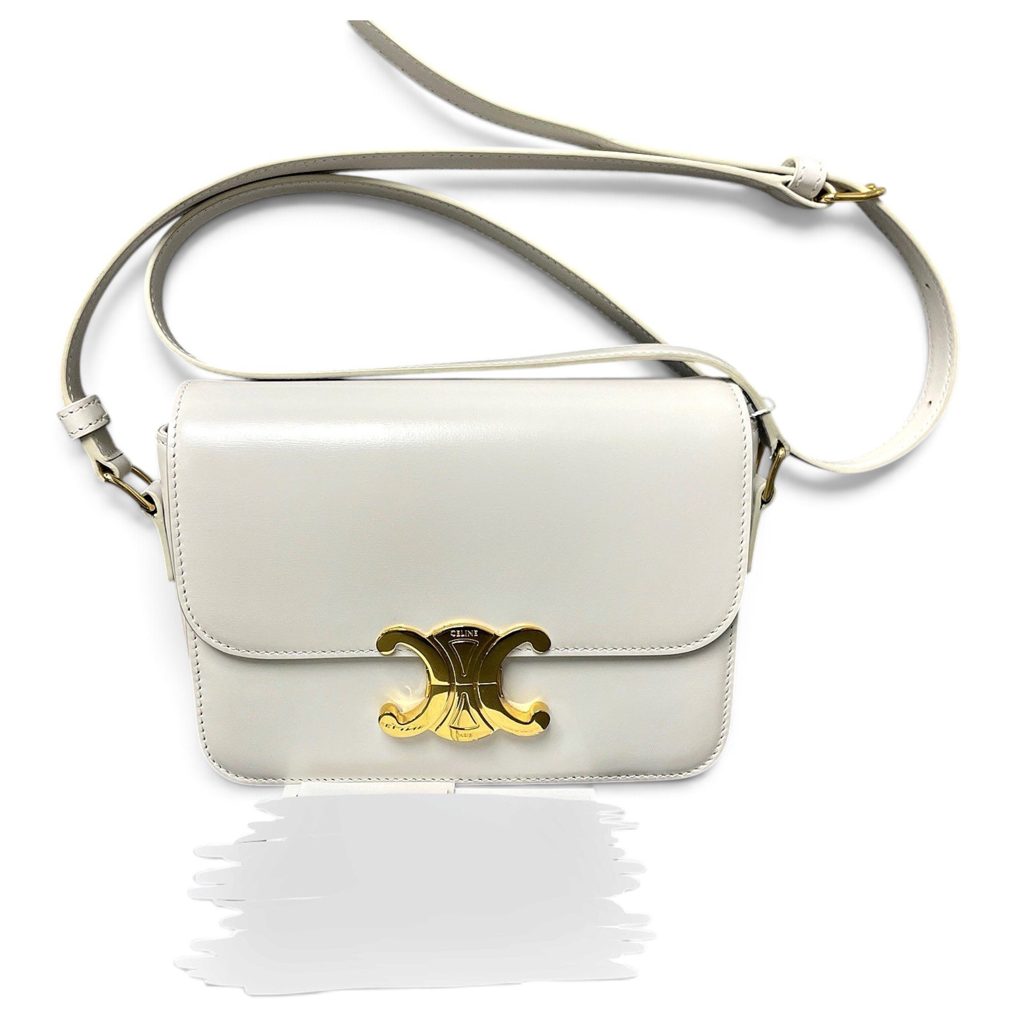 Triomphe leather handbag