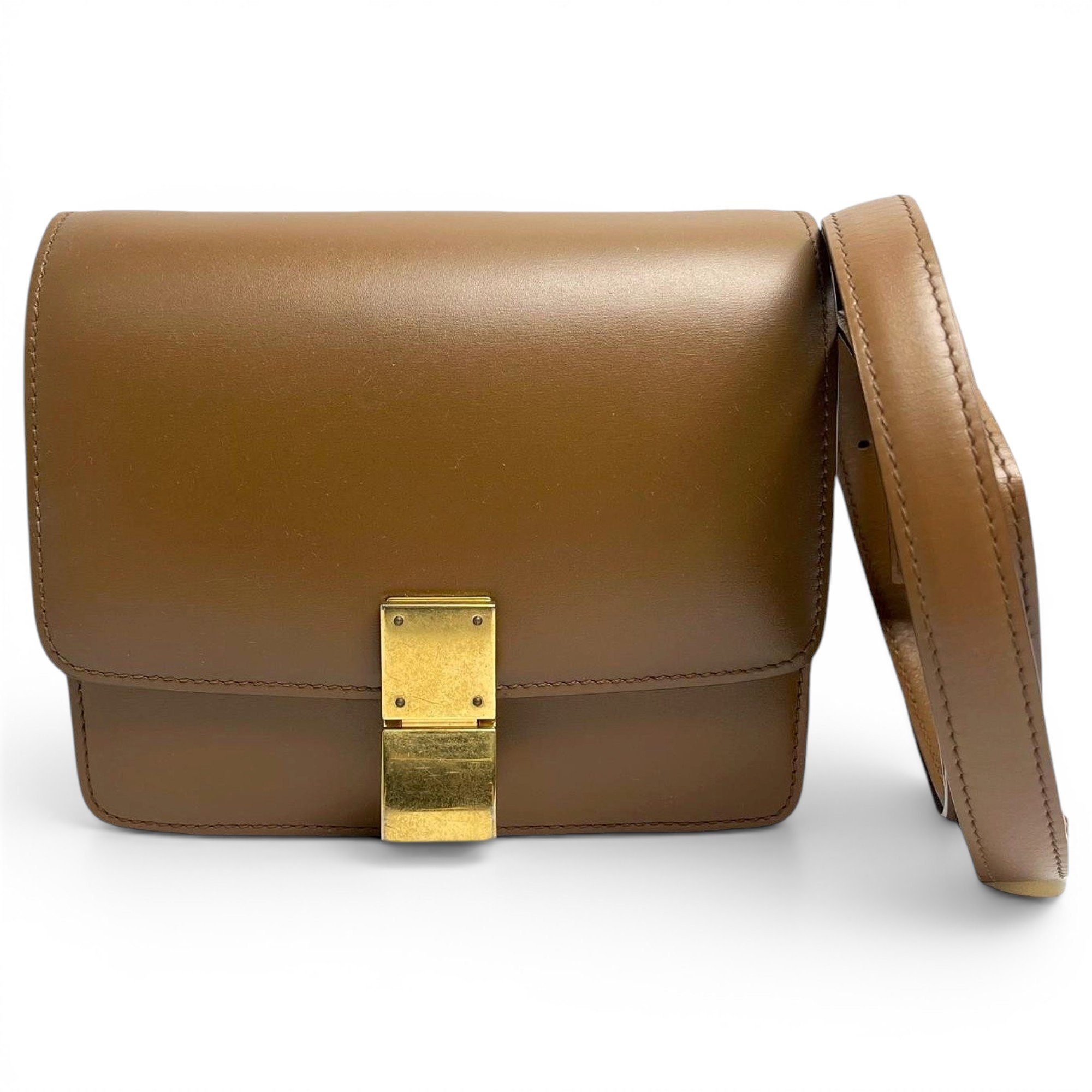 Classic leather crossbody bag