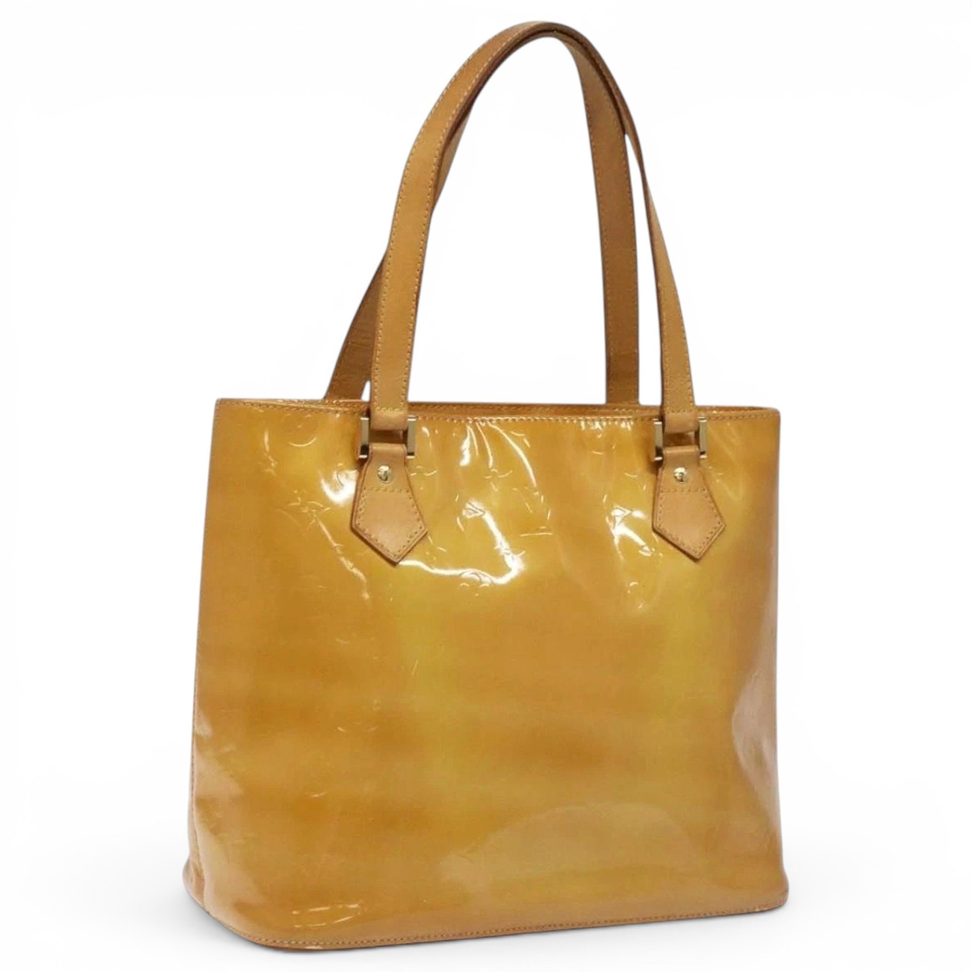 Patent leather handbag
