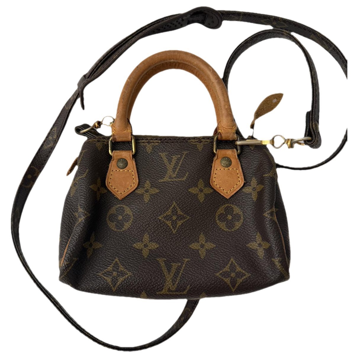 Nano Speedy / Mini HL leather crossbody bag