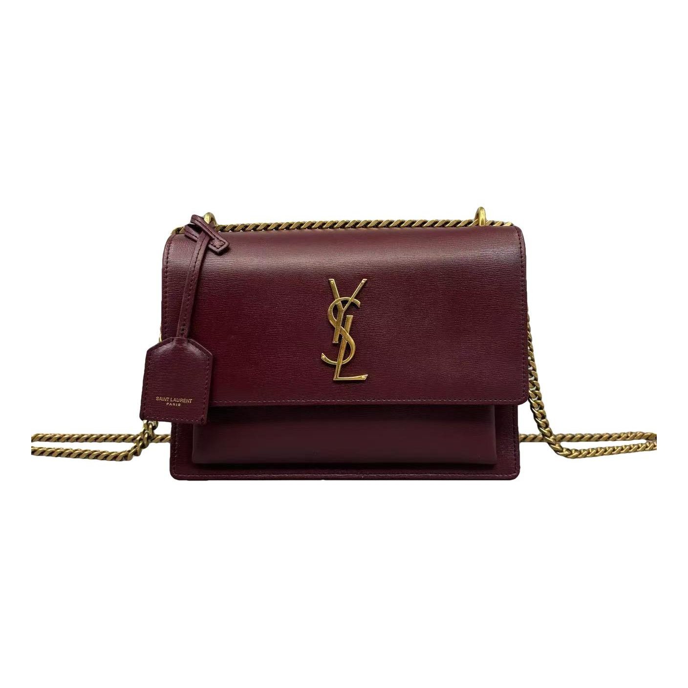 Sunset leather crossbody bag