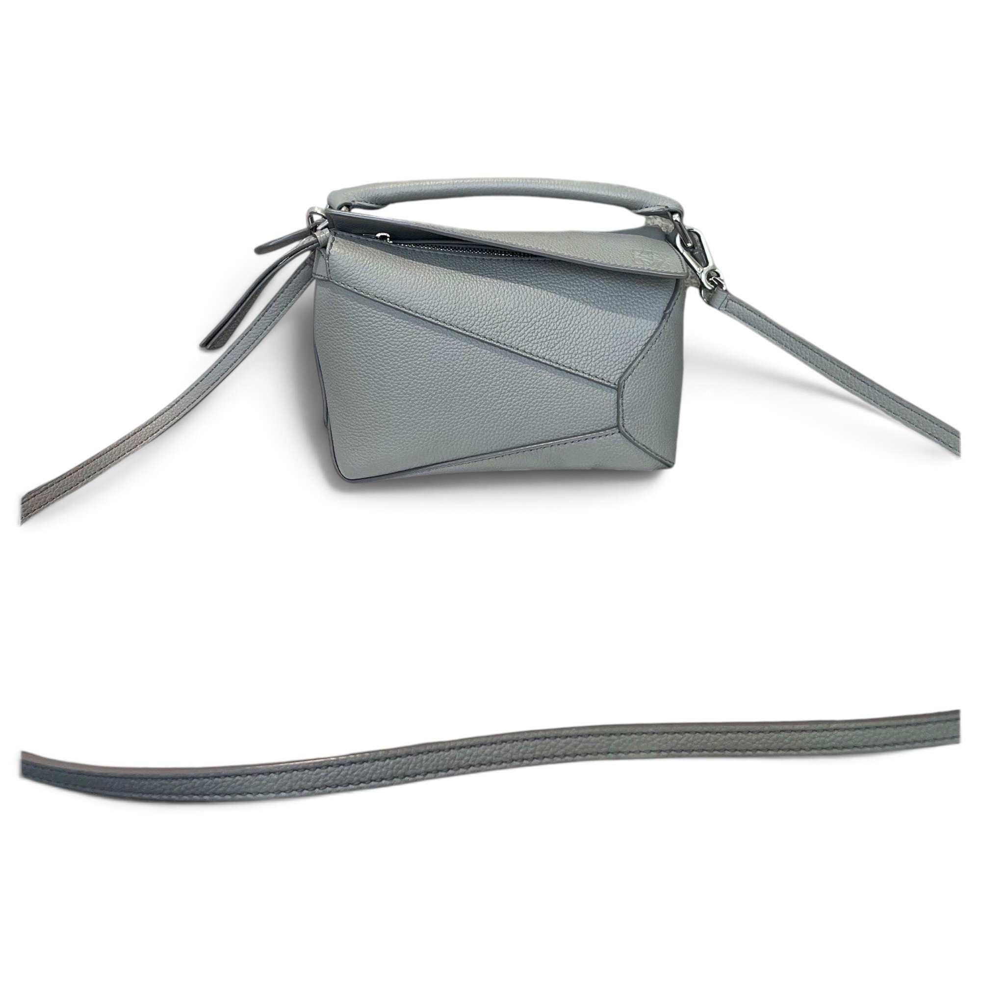 Puzzle leather handbag