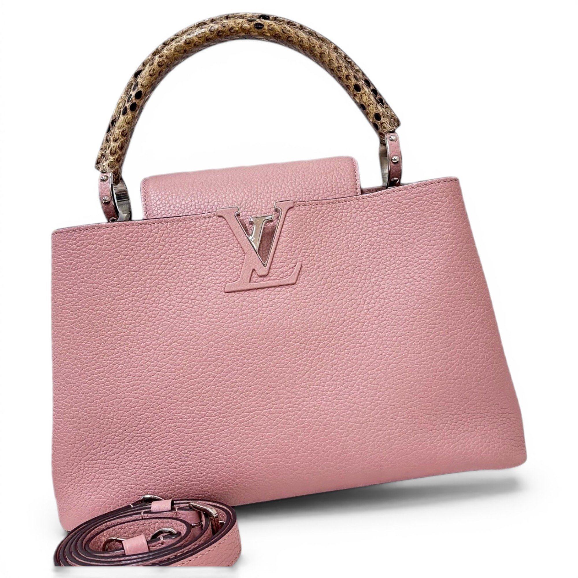 Capucines leather handbag
