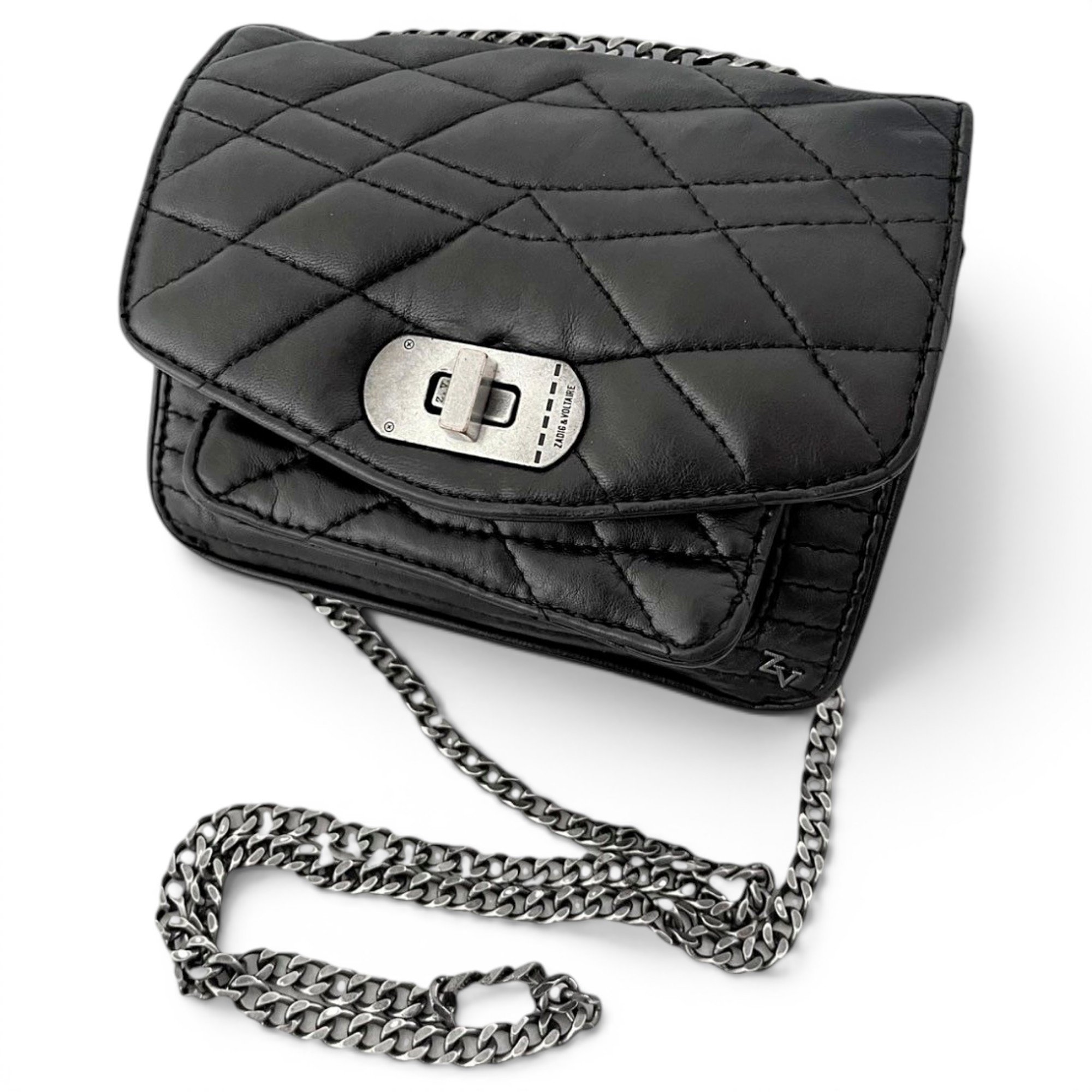 Rock leather crossbody bag