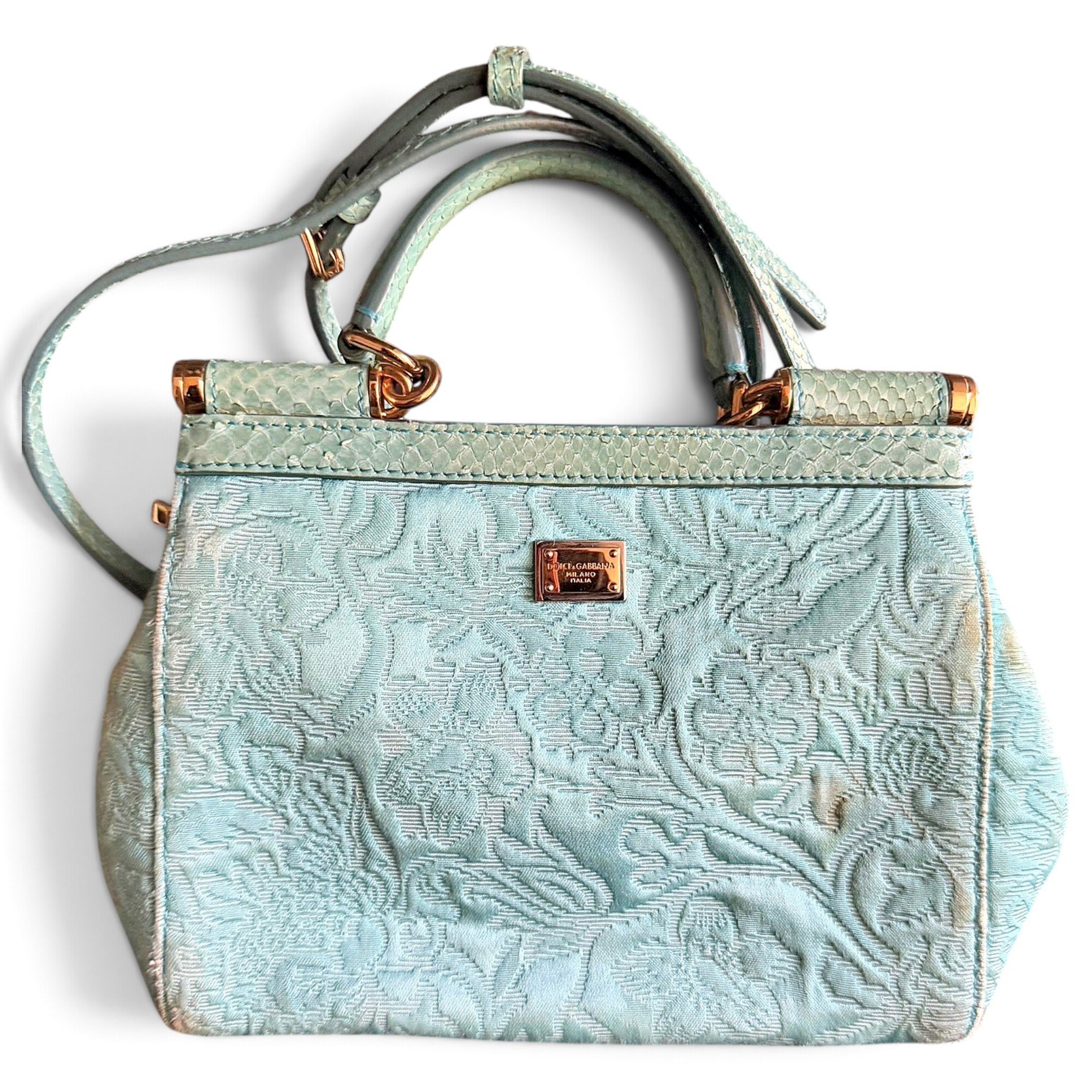 Dolce & Gabbana Sicily cloth clutch bag