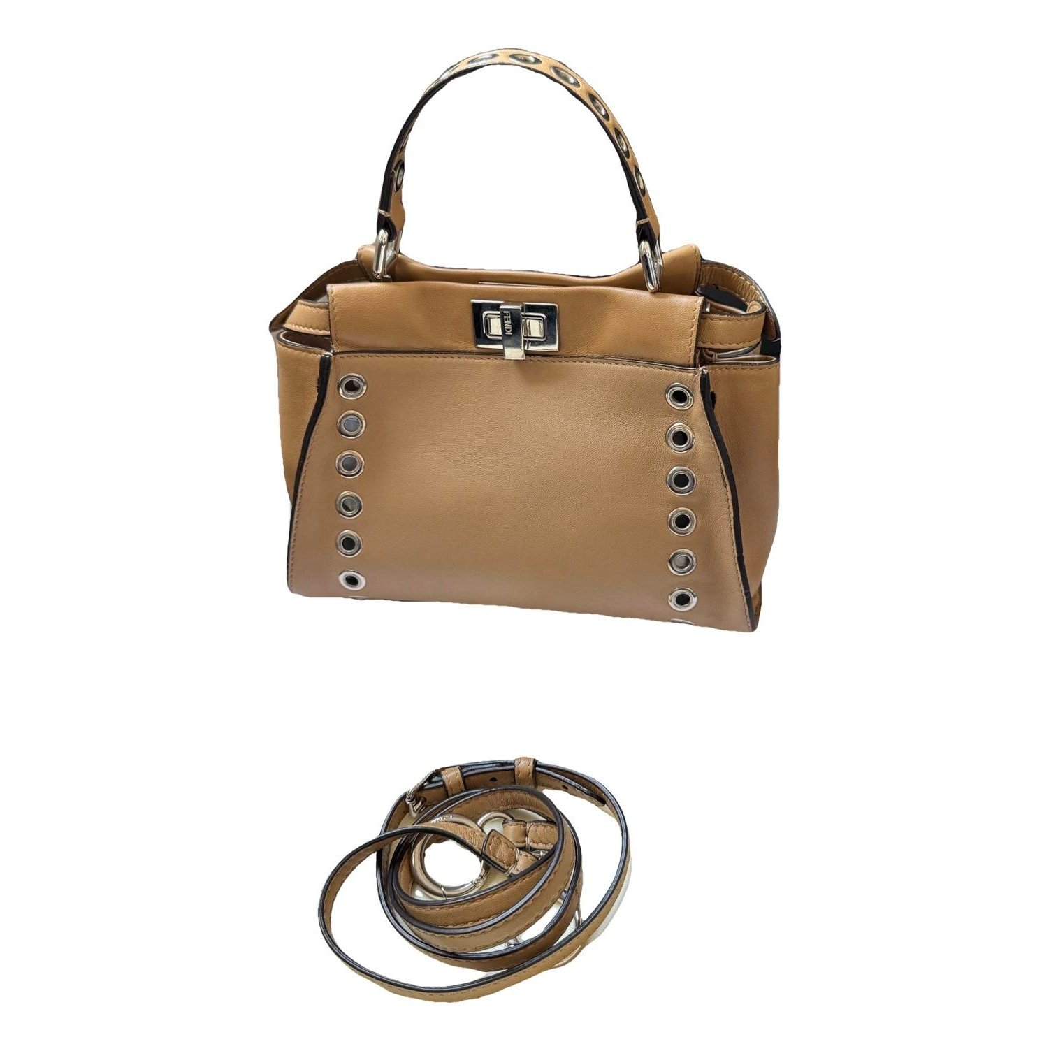Peekaboo leather handbag