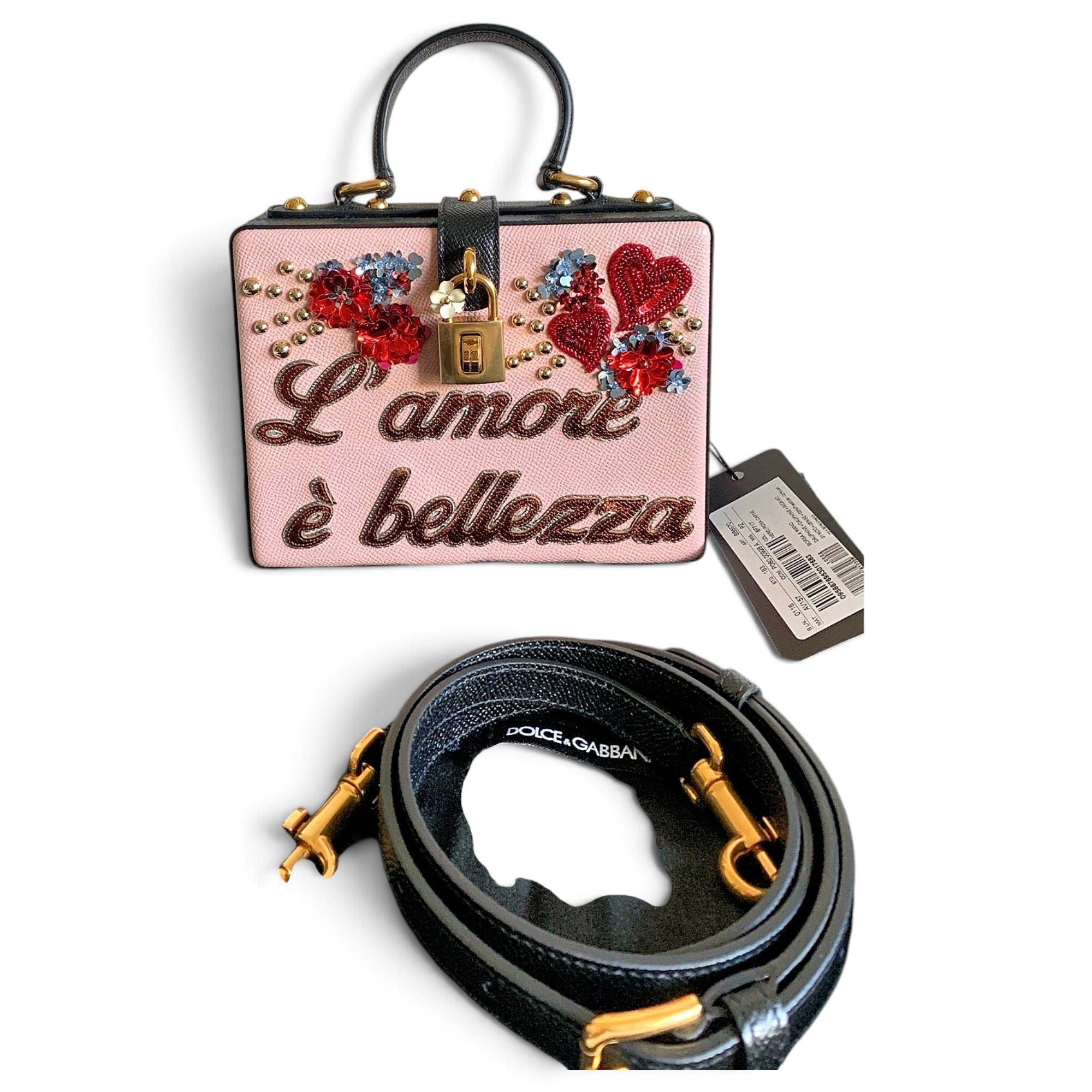 Dolce Box leather handbag