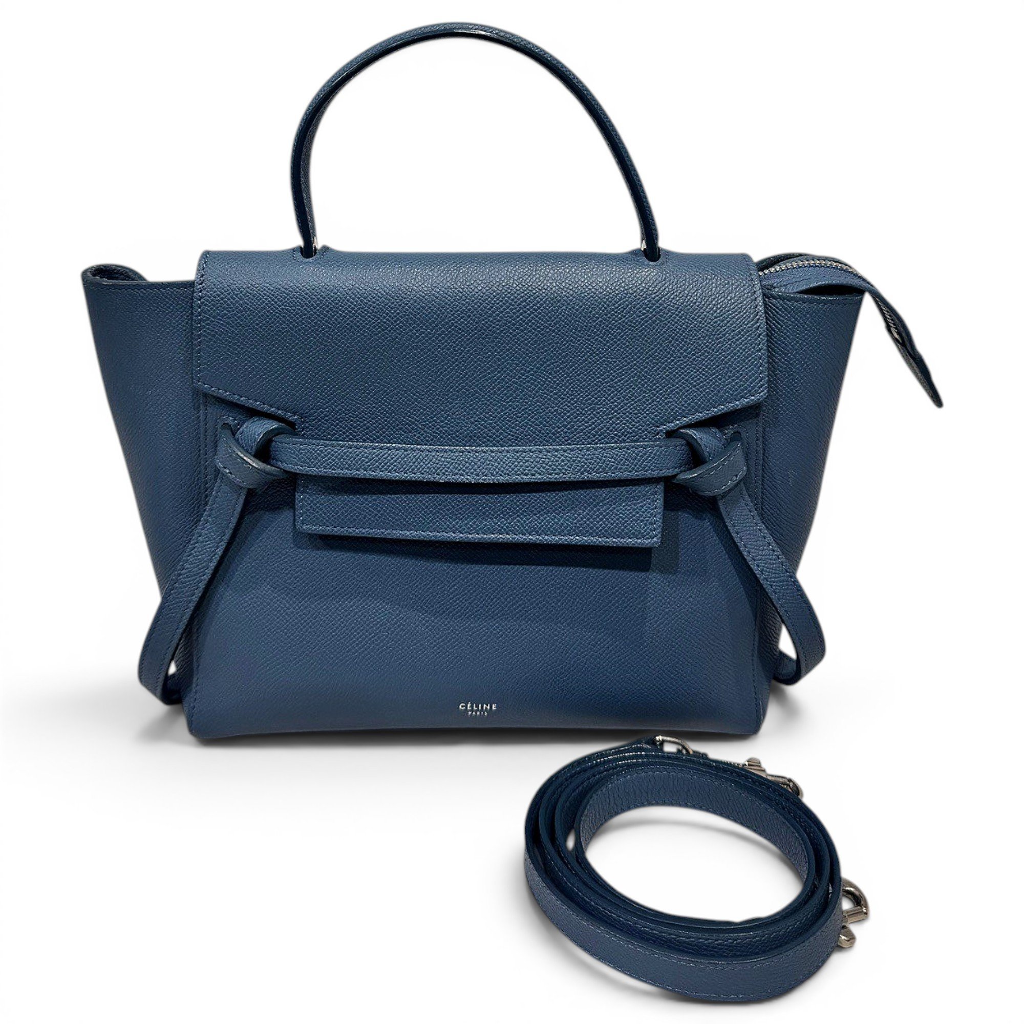 Belt leather handbag