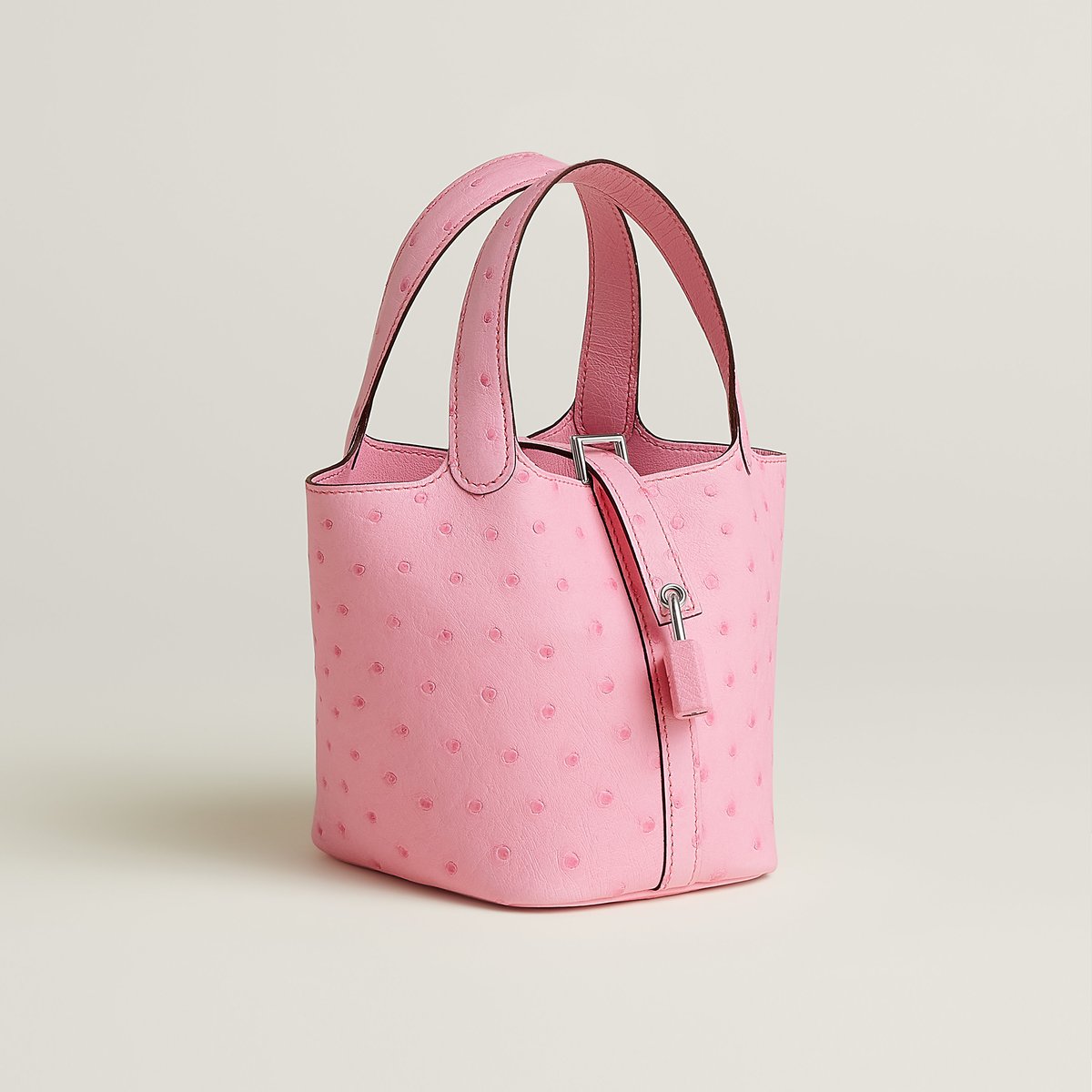 Rose Bubblegum Picotin Lock Micro Bag