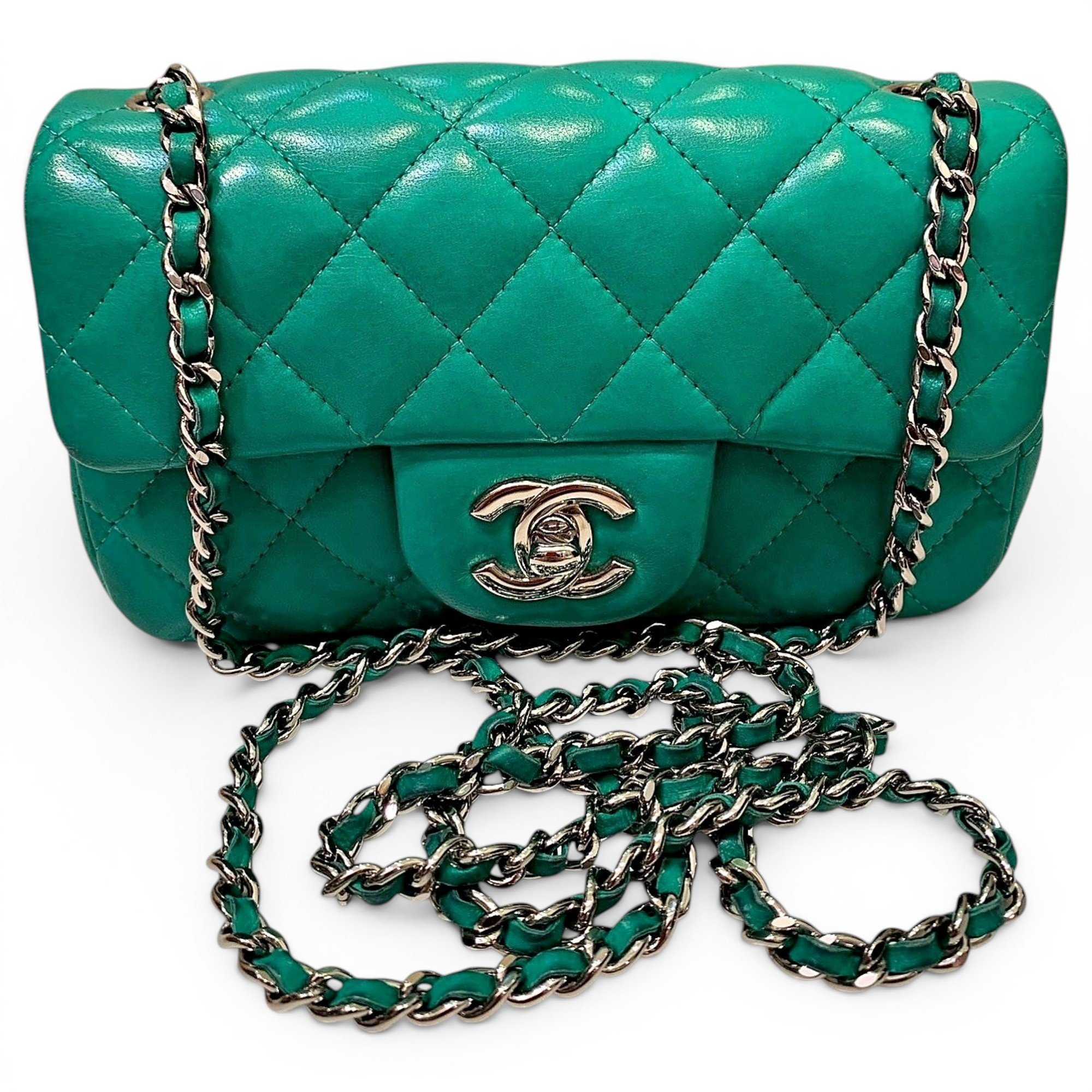 Trendy CC Flap leather handbag
