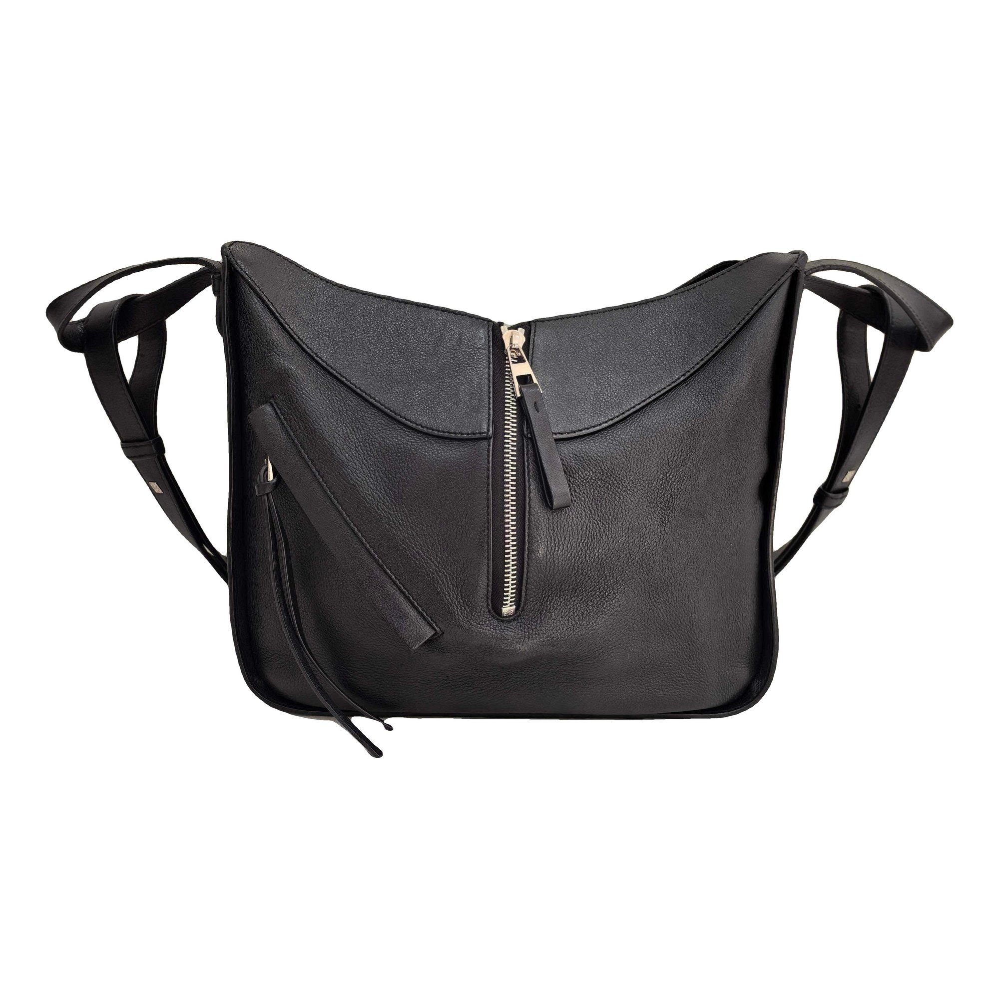 Hammock leather handbag