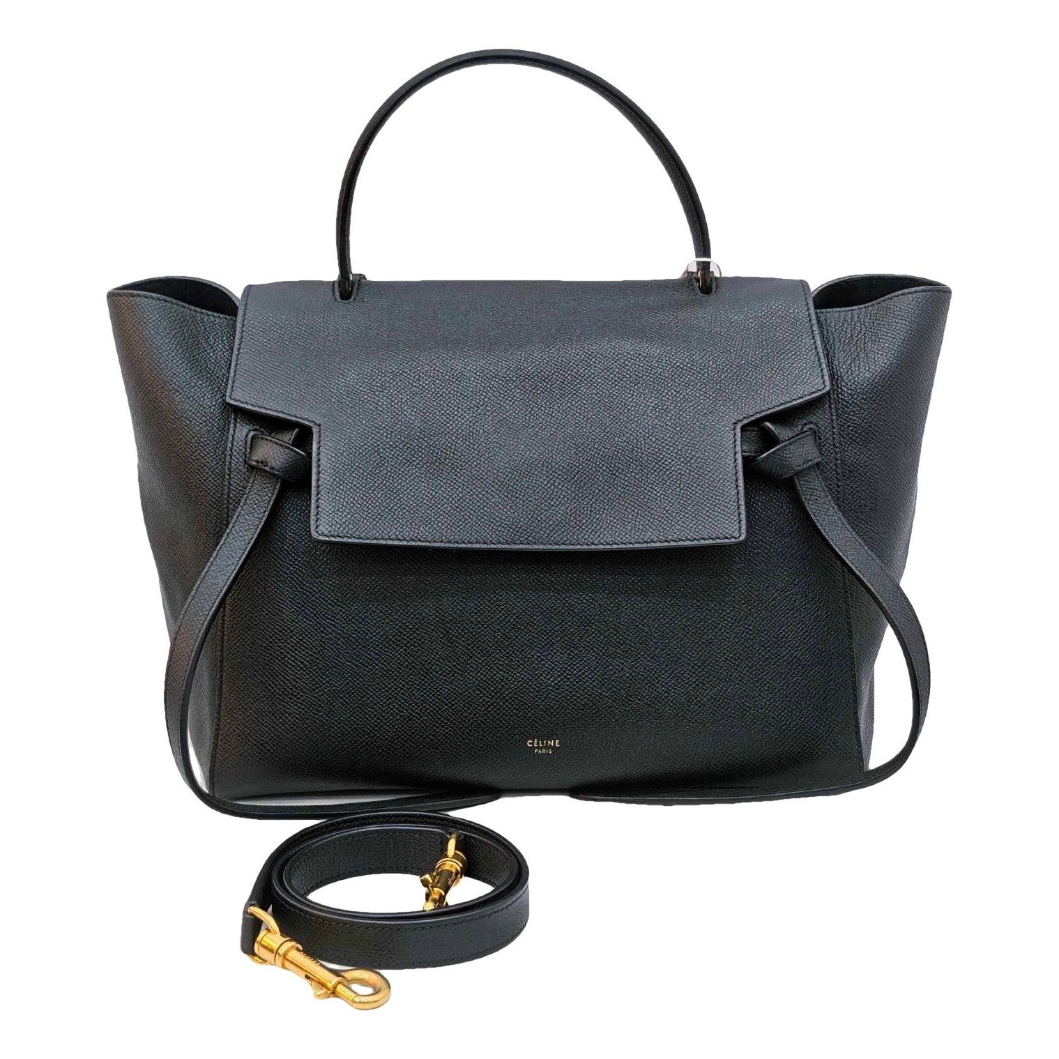 Belt leather handbag