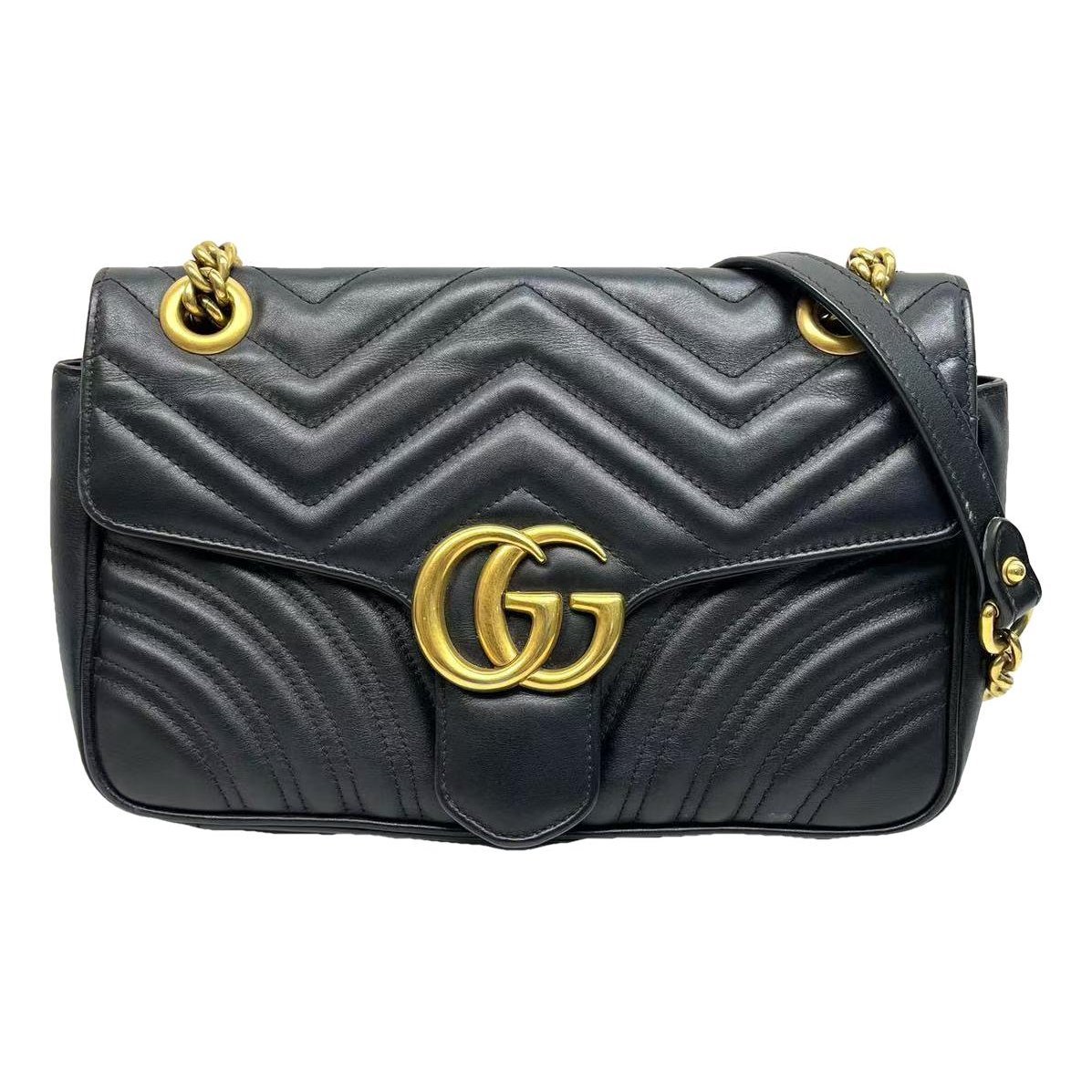 GG Marmont Flap leather handbag