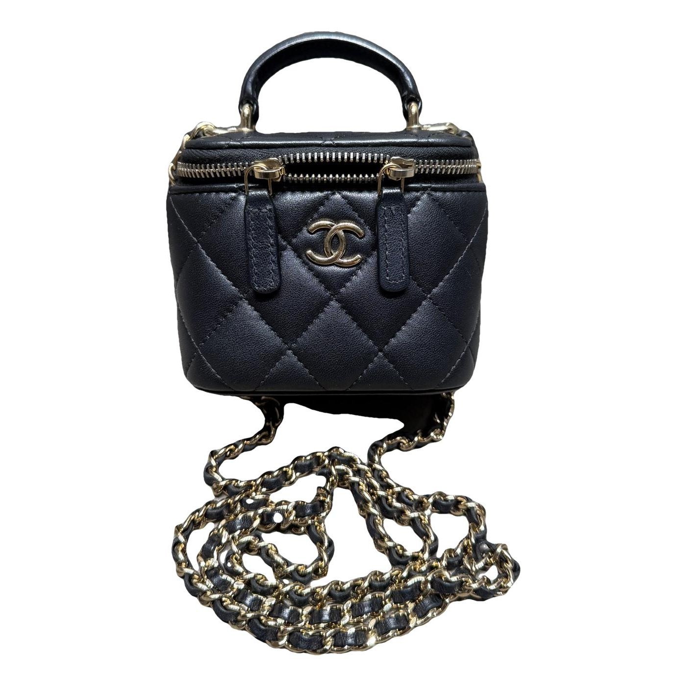 Trendy CC Vanity leather handbag
