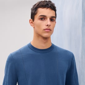 "Jeu de points sellier" crewneck sweater