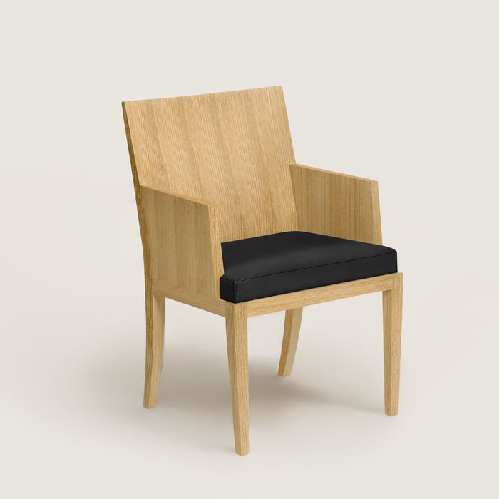 Reeditions J.-M. Frank par Hermès chair with armrests