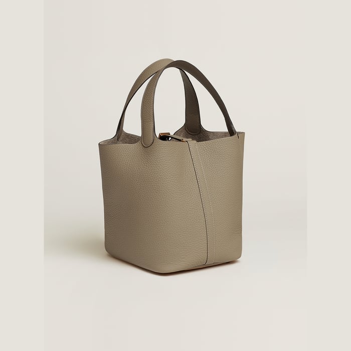 Beige Marfa Picotin Lock 22 Bag
