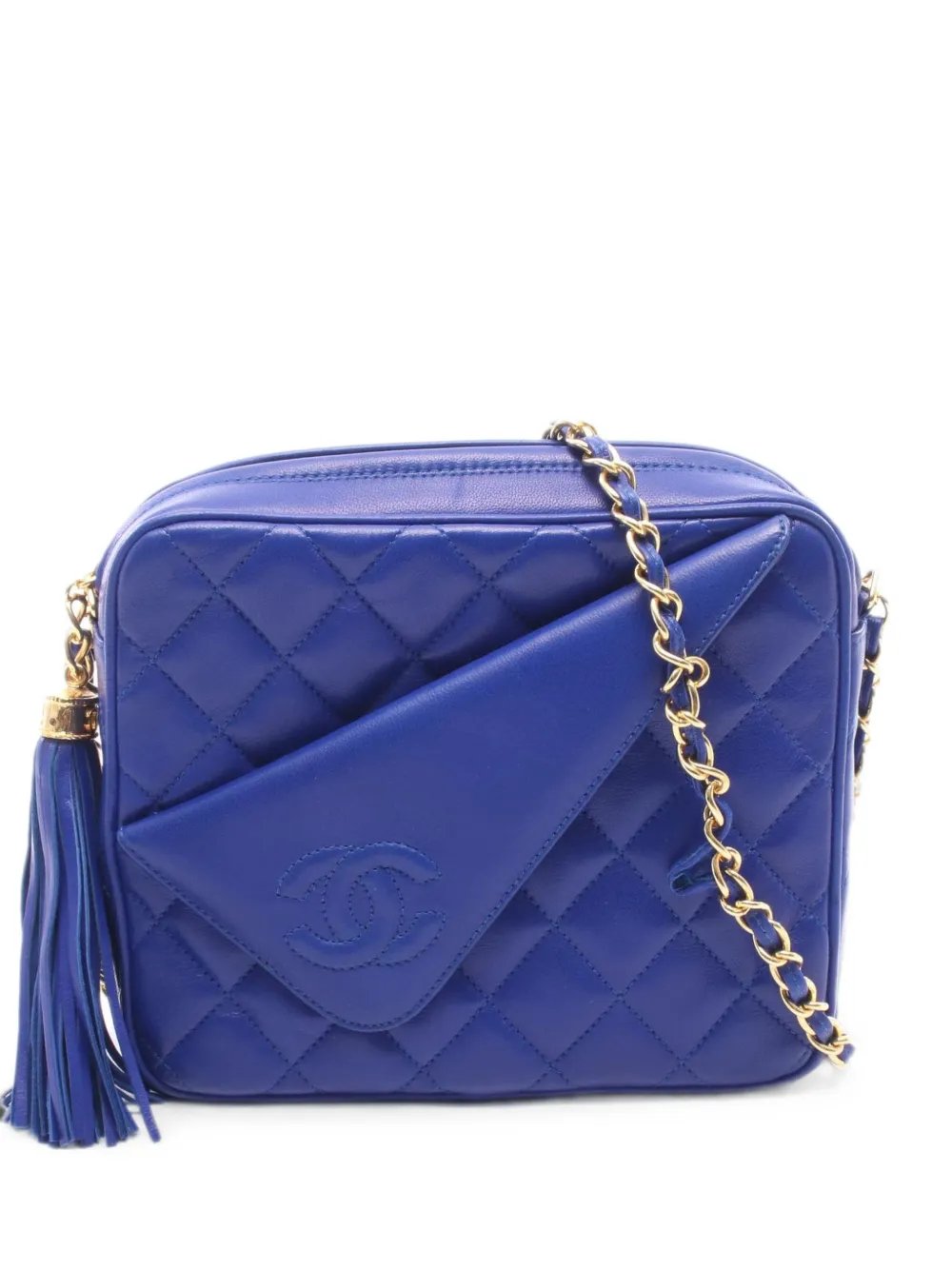 1986-1988 tassel-detail quilted shoulder bag