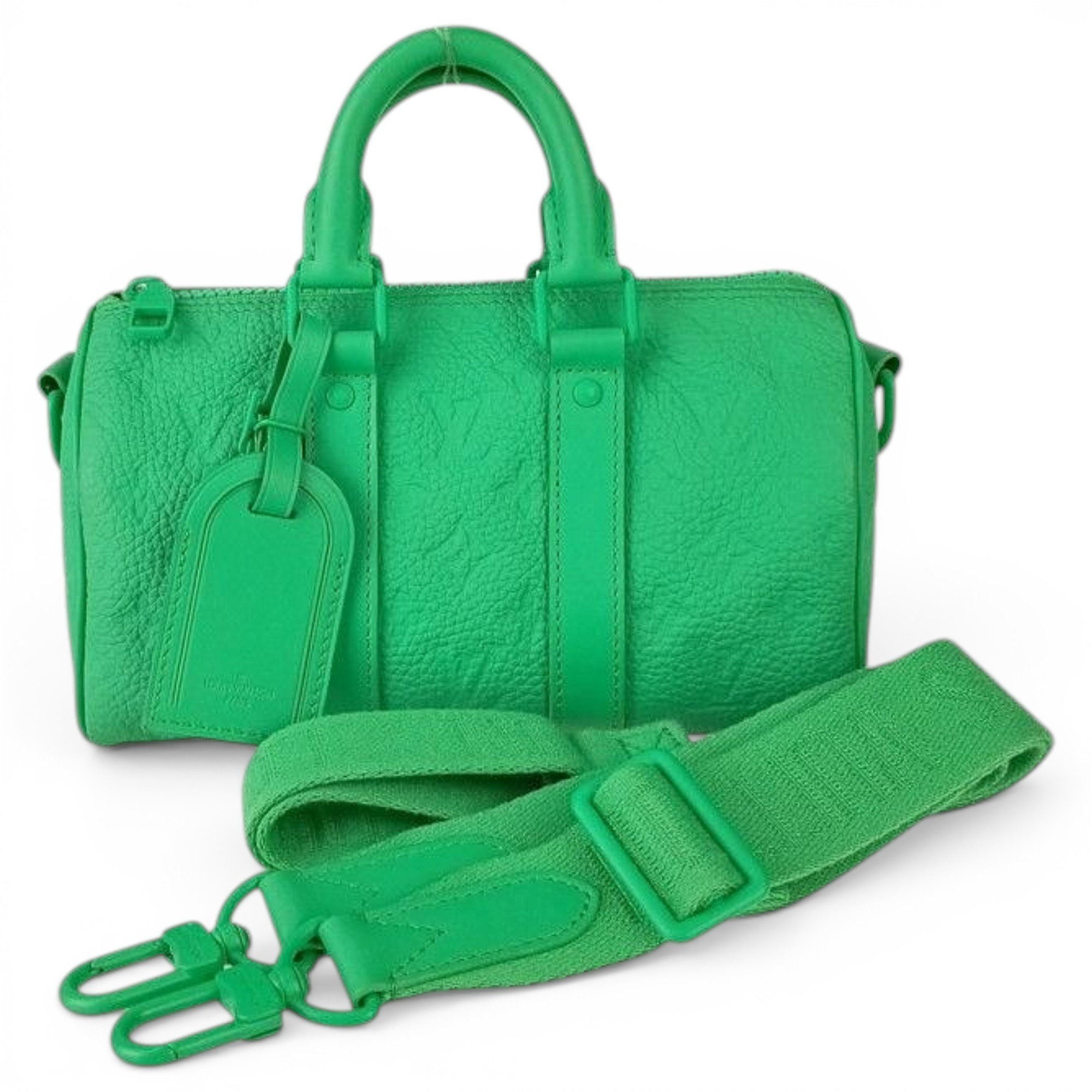 Keepall leather travel bag