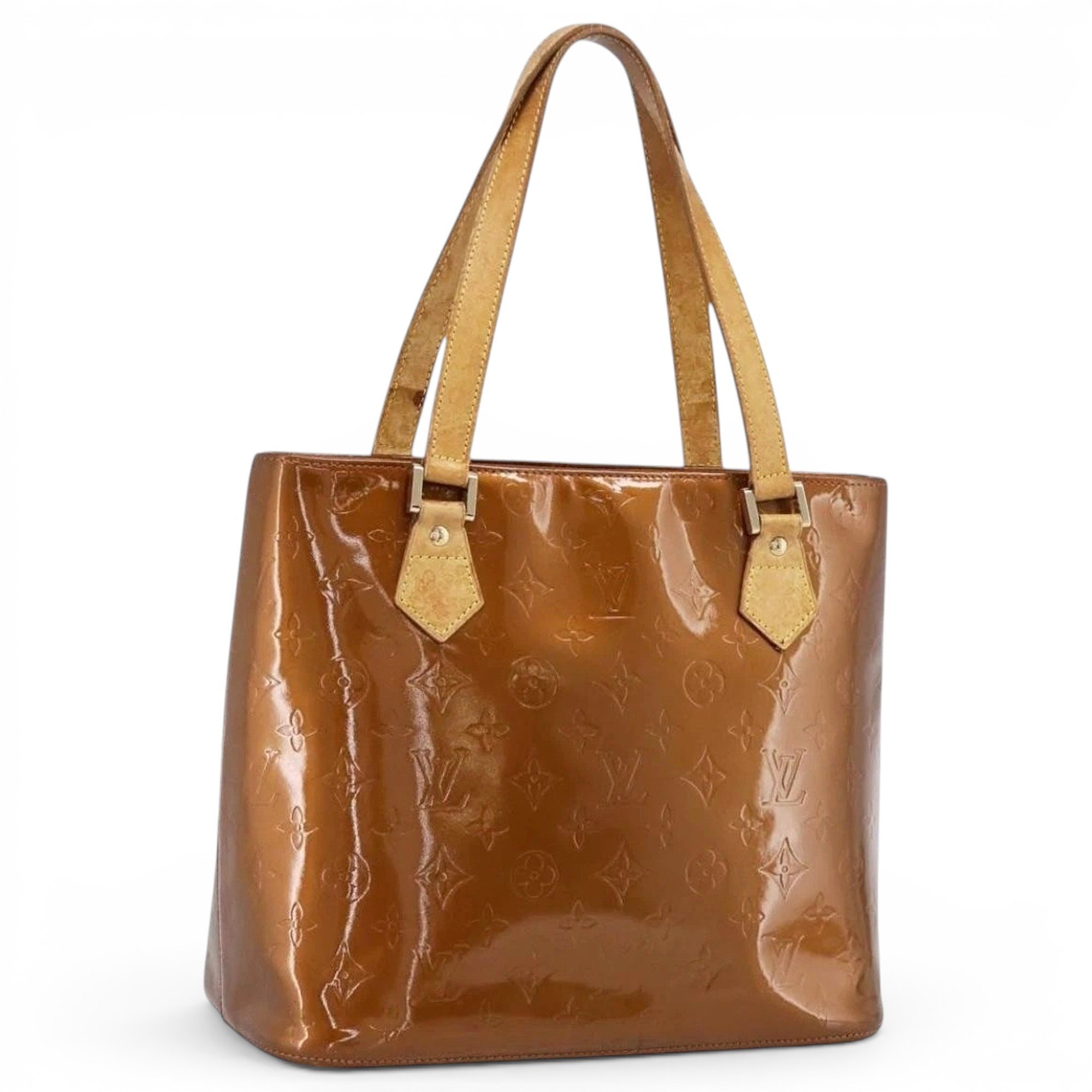 Patent leather handbag