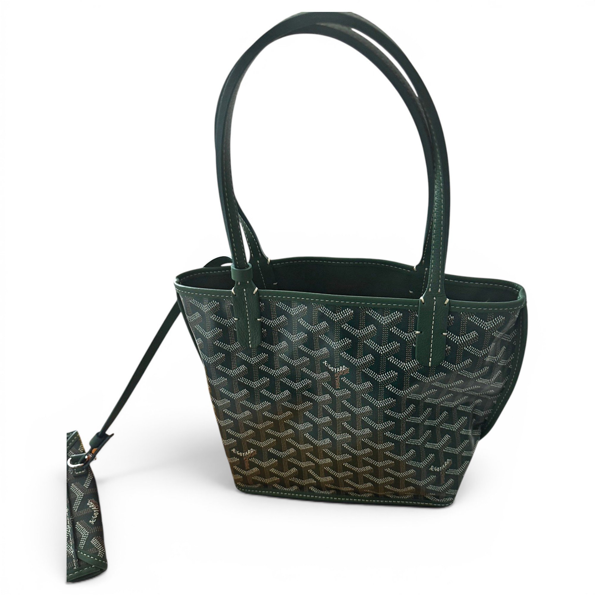 Goyard Anjou leather handbag