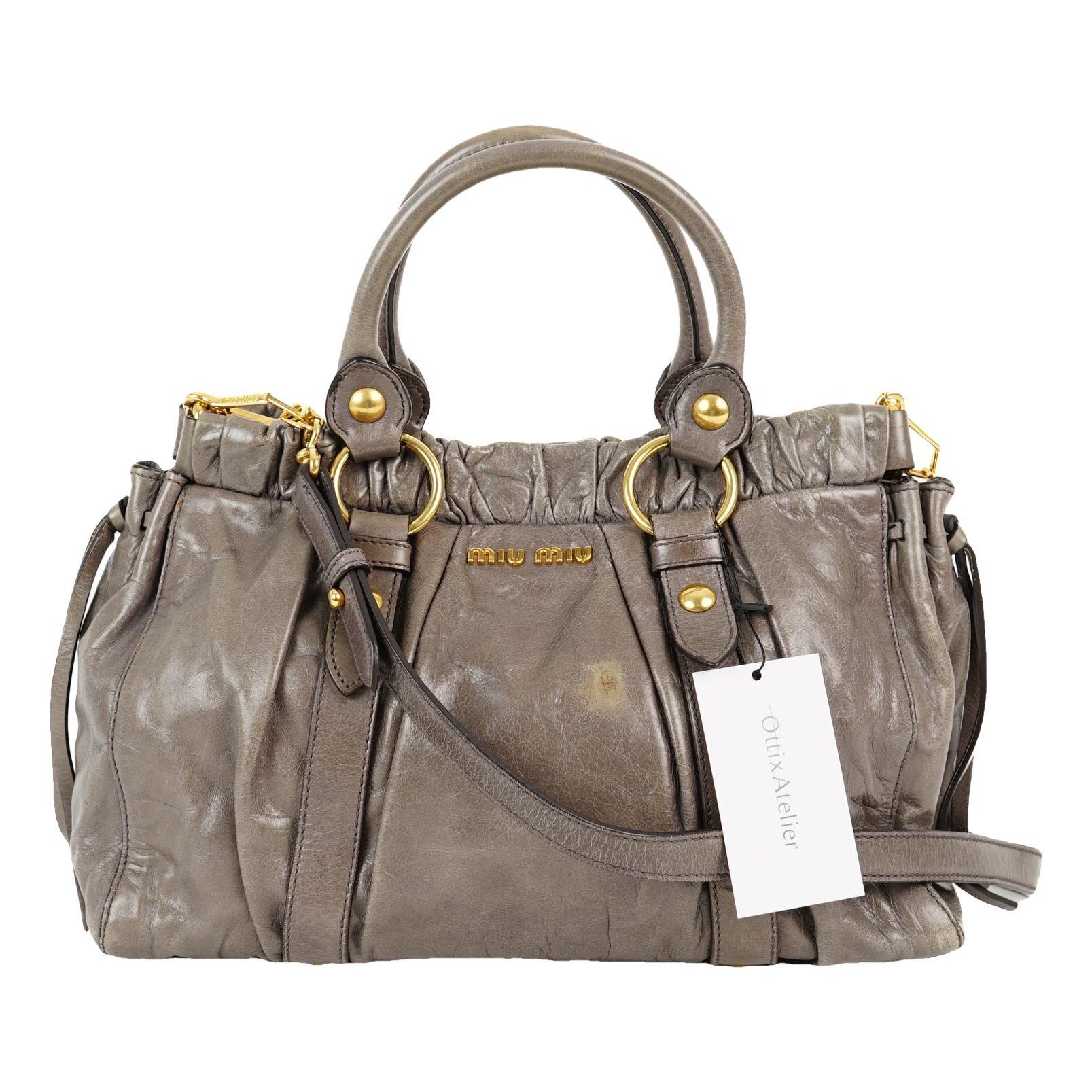 Vitello leather handbag