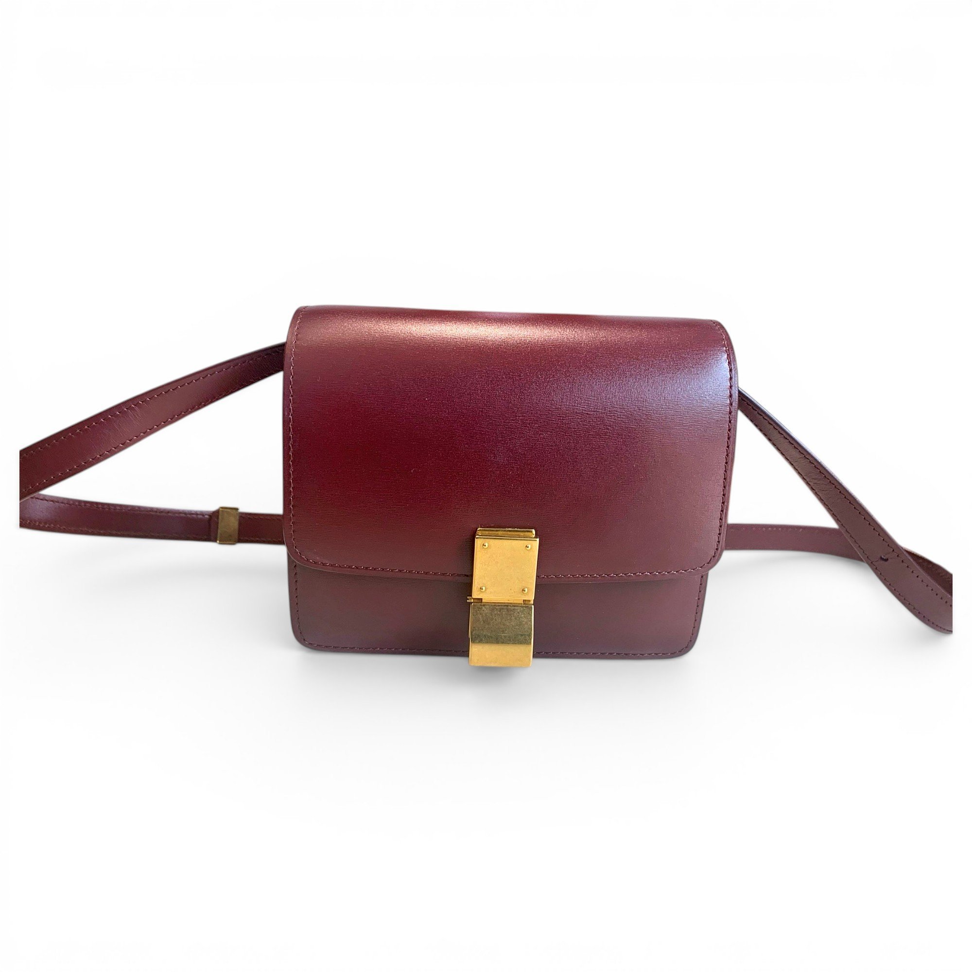 Classic leather crossbody bag