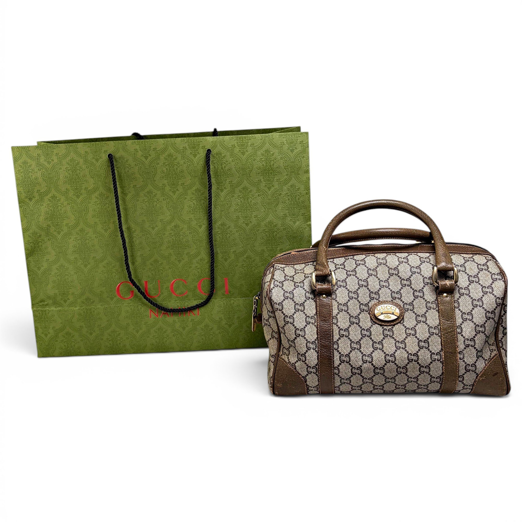 Ophidia Boston leather handbag