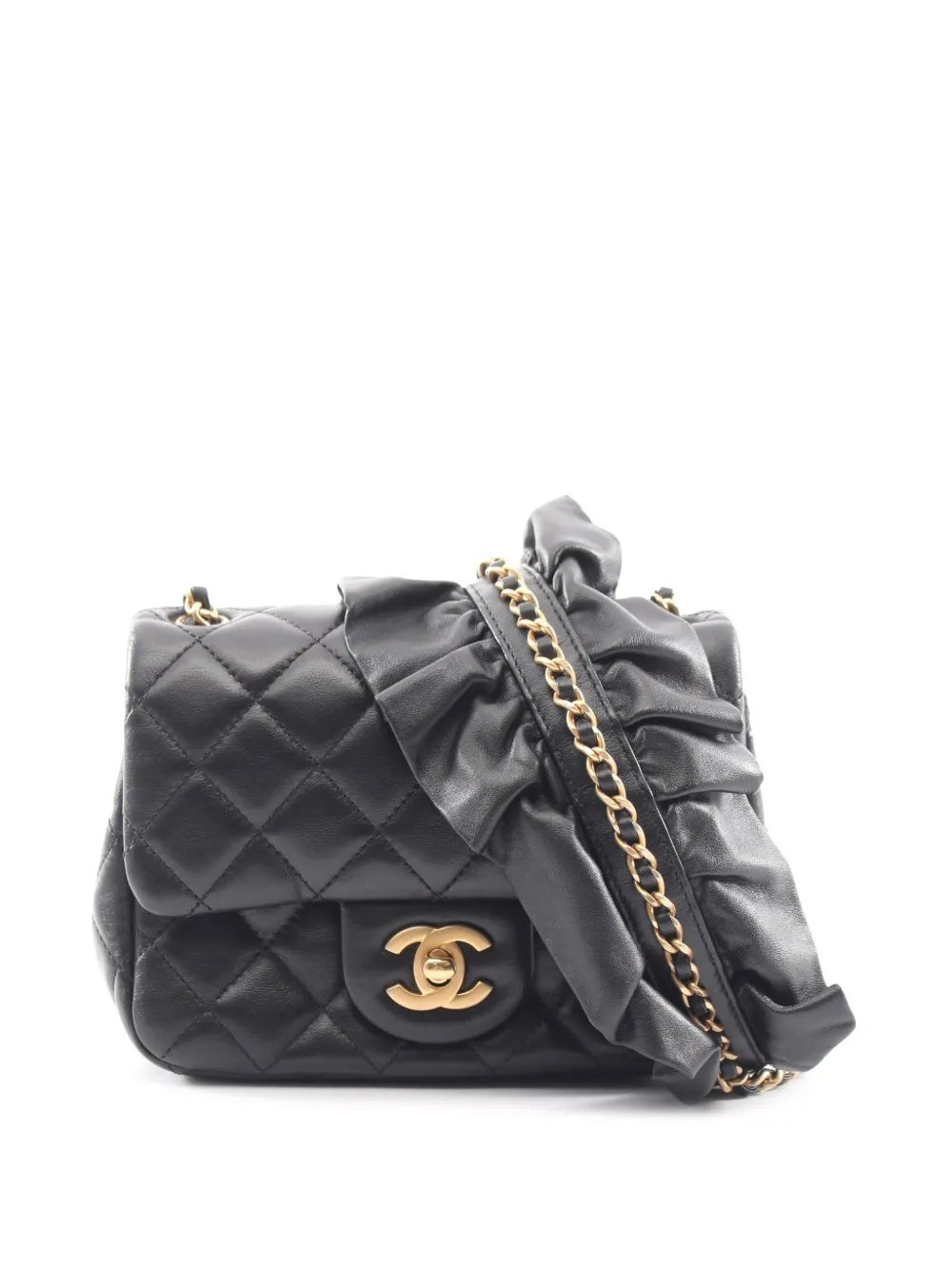 2020 Mini Square Lambskin Romance Single Flap crossbody bag