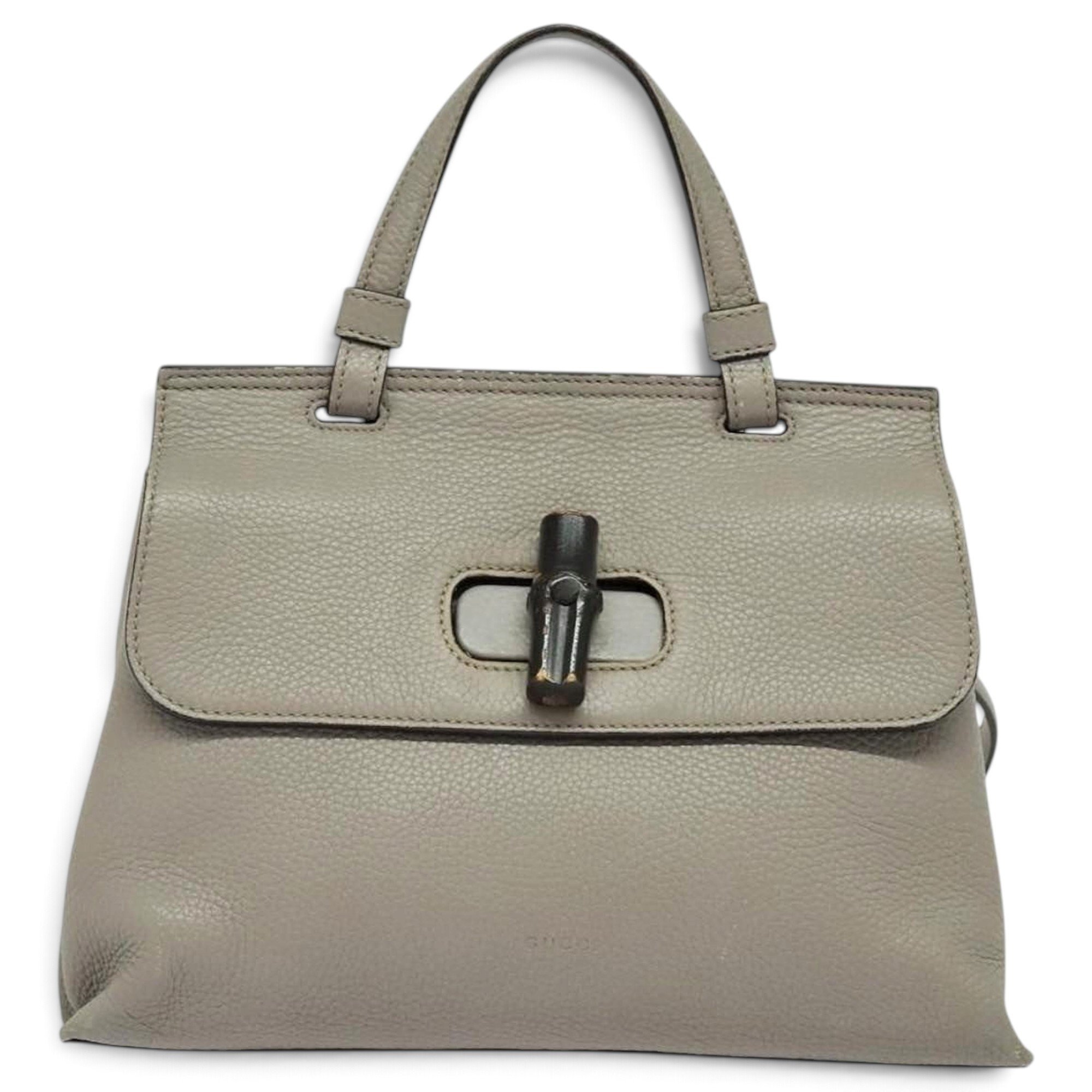 Bamboo leather handbag