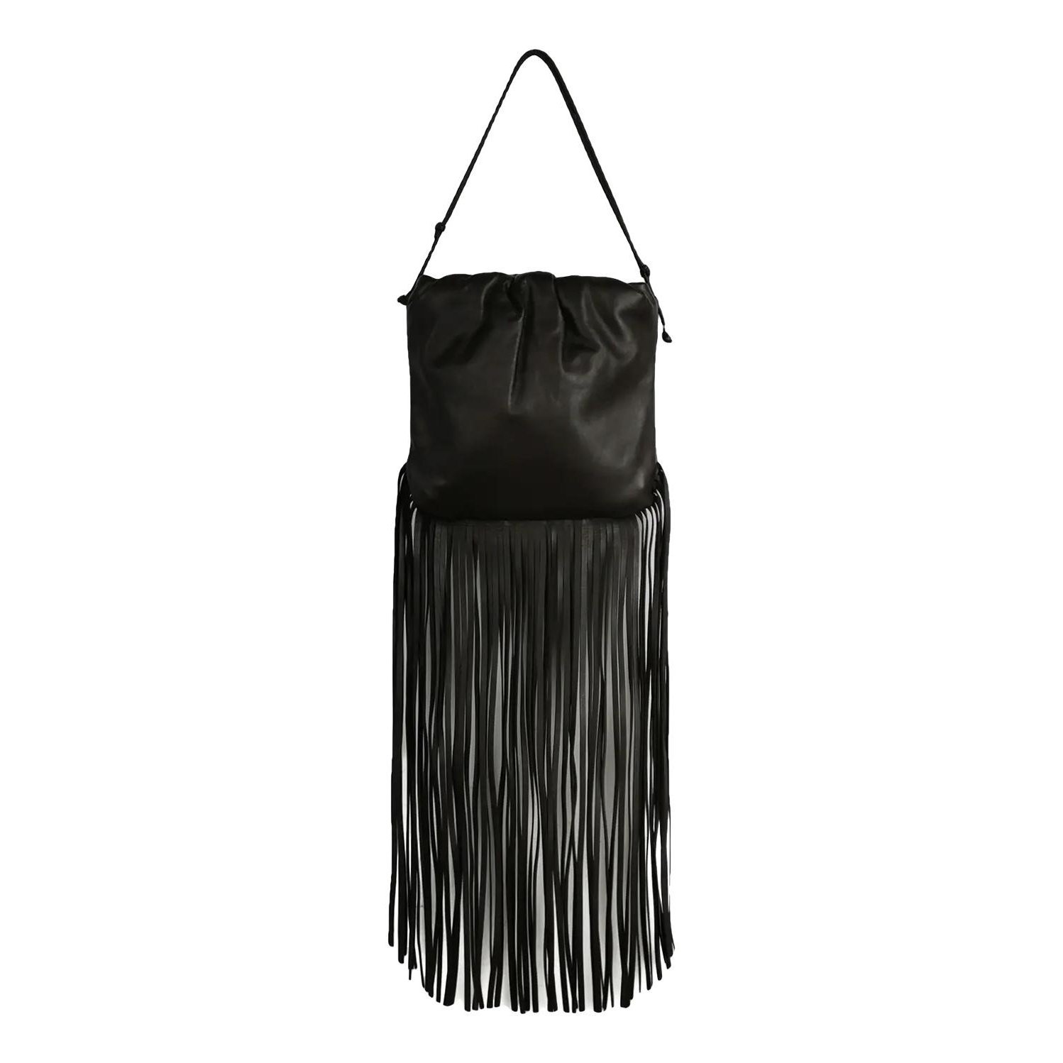 Bottega Veneta Fringe Pouch leather handbag