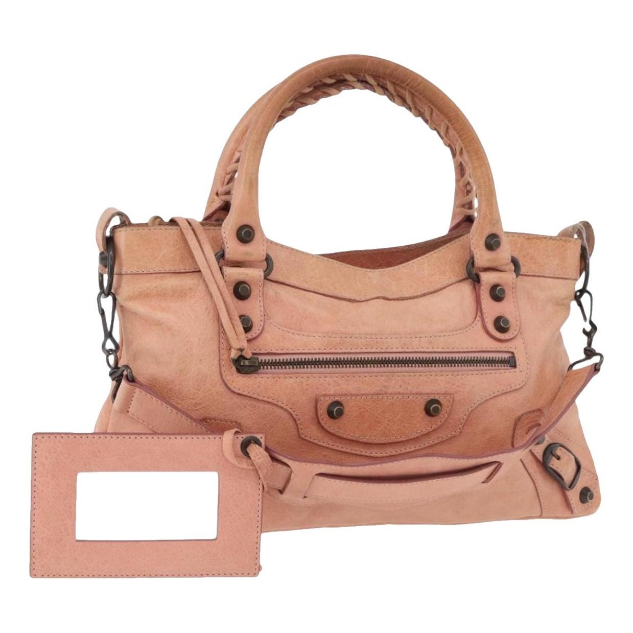 First leather handbag
