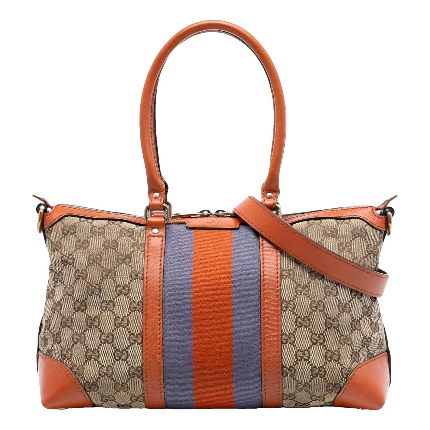 Gucci B cloth satchel