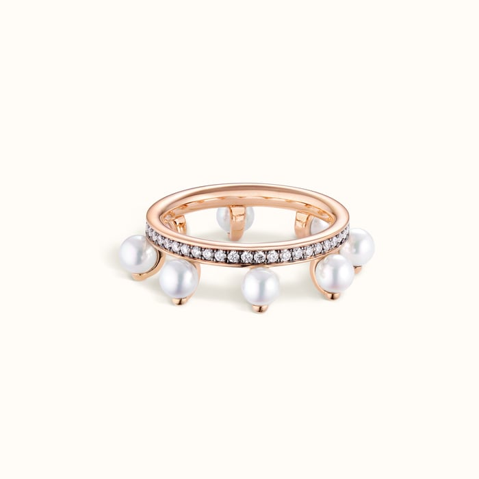 Sans Coloris Hermes Chandra Ring, Small Model