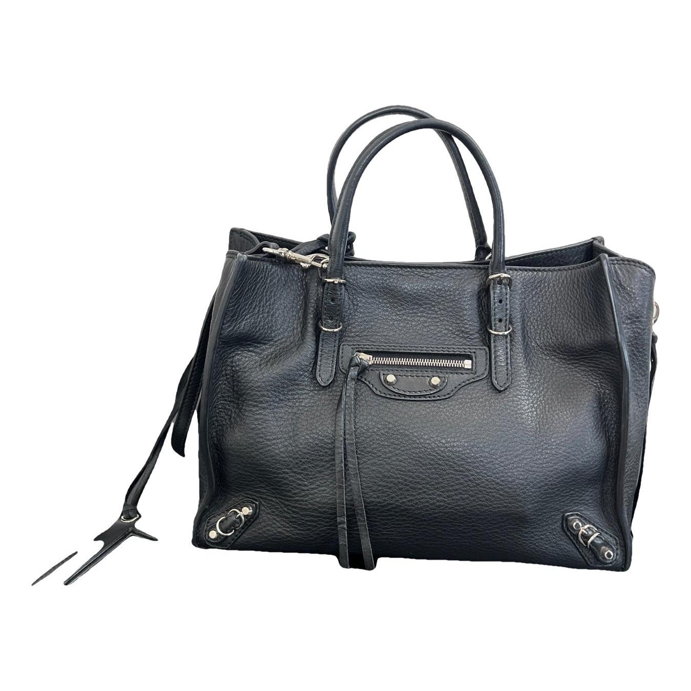 Papier leather handbag