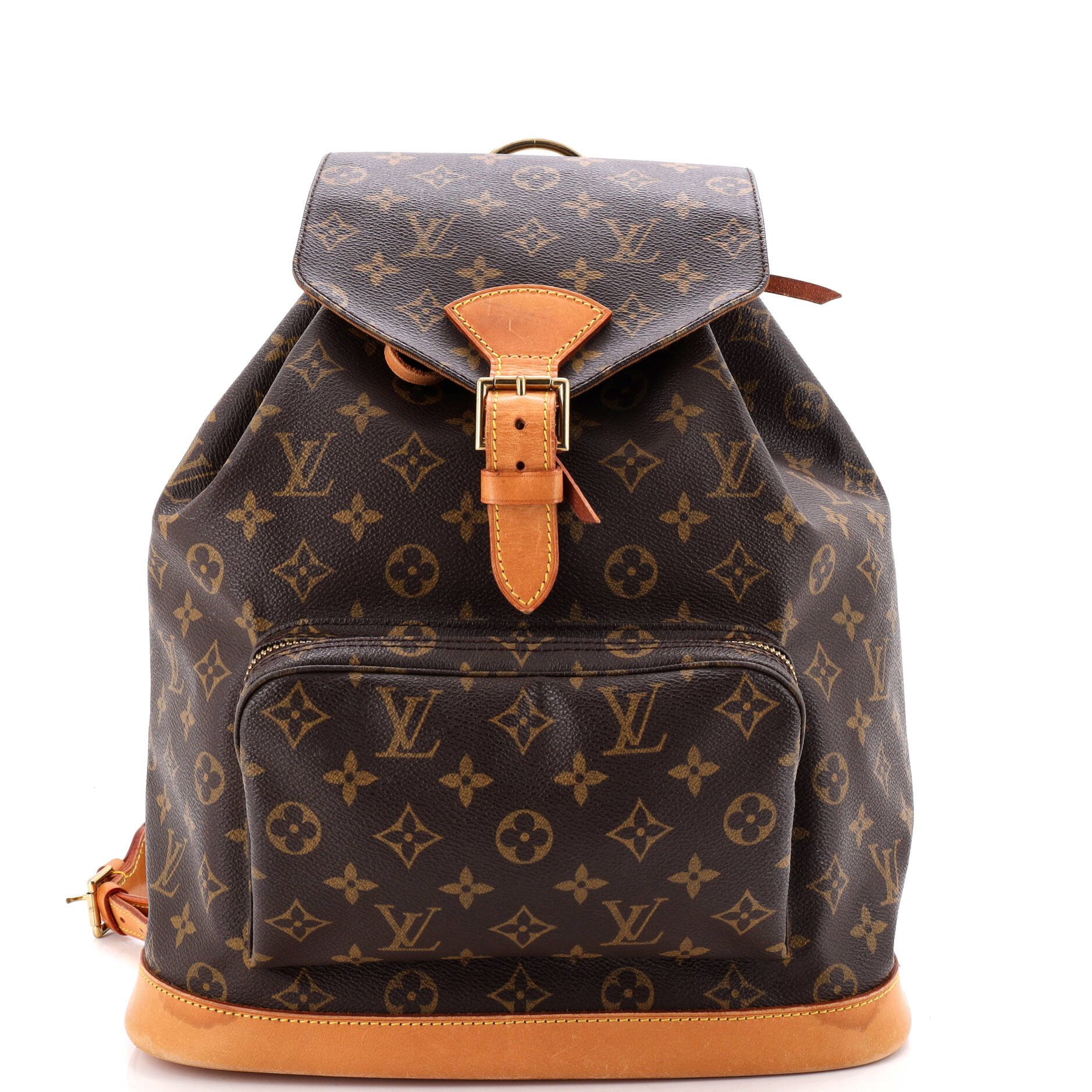 Louis Vuitton Vintage Montsouris Backpack Monogram Canvas GM
