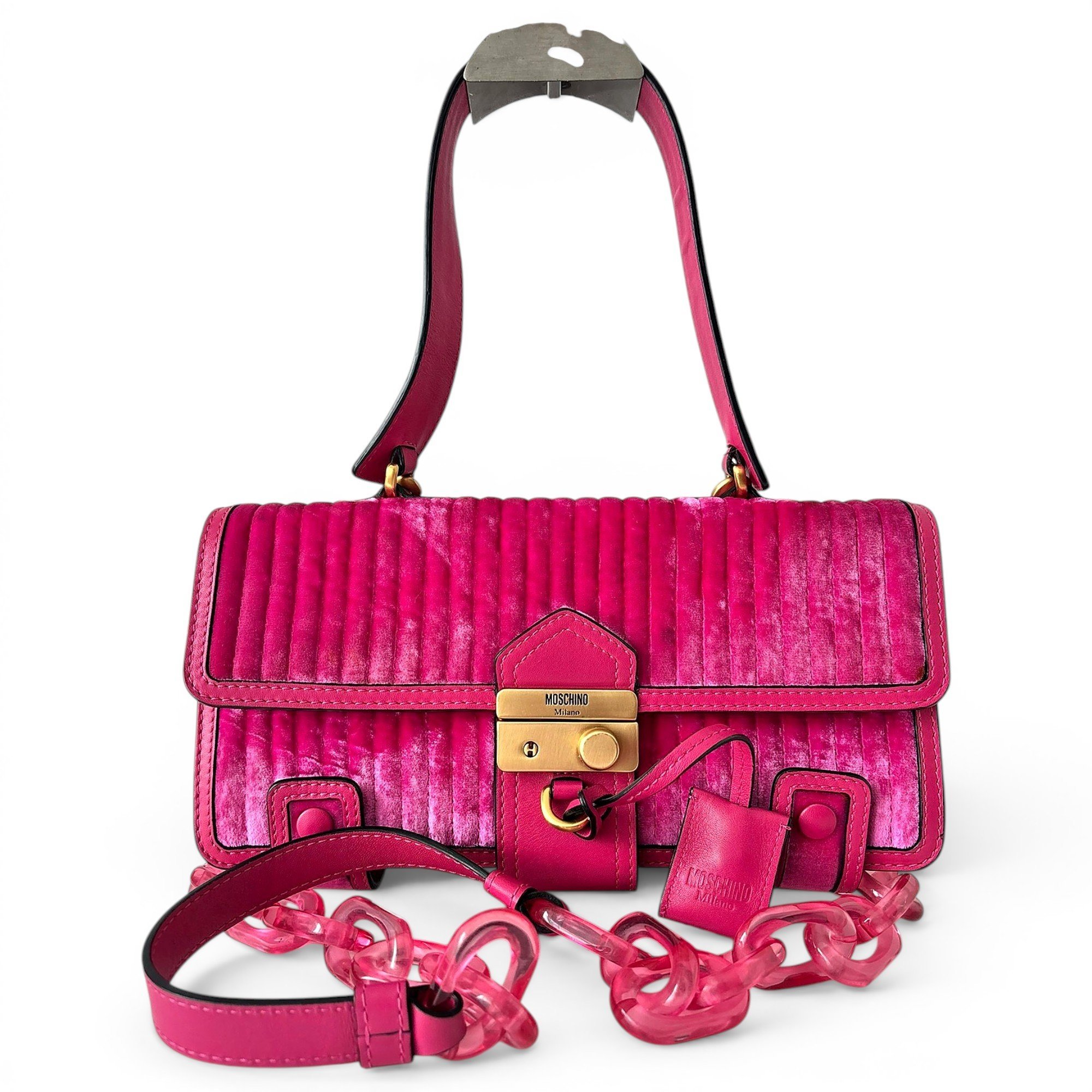 Velvet handbag