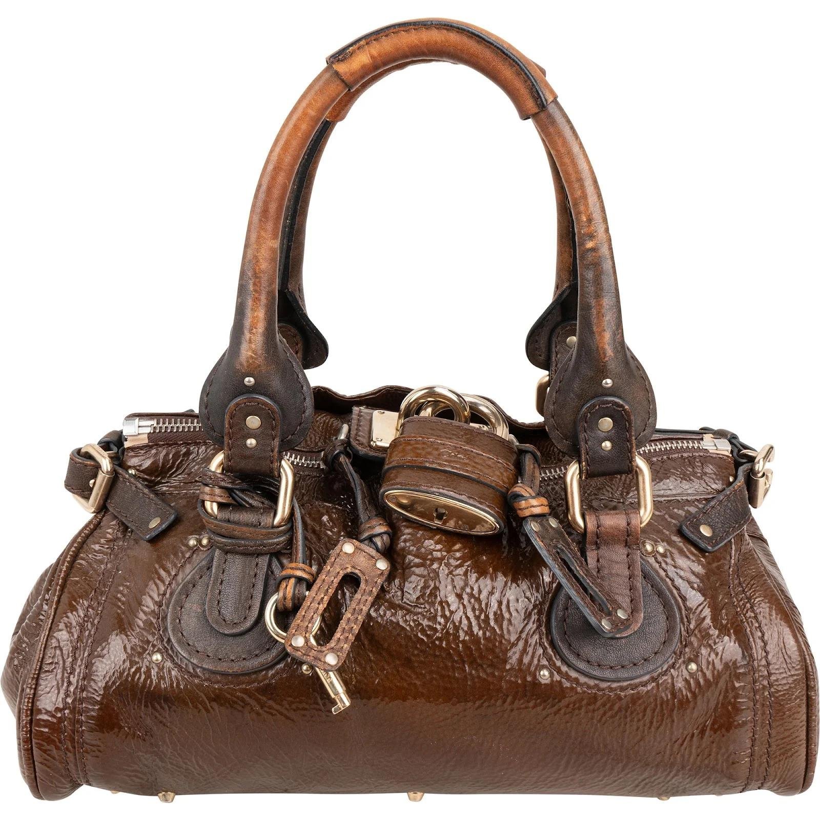 Chloe Paddington patent leather handbag