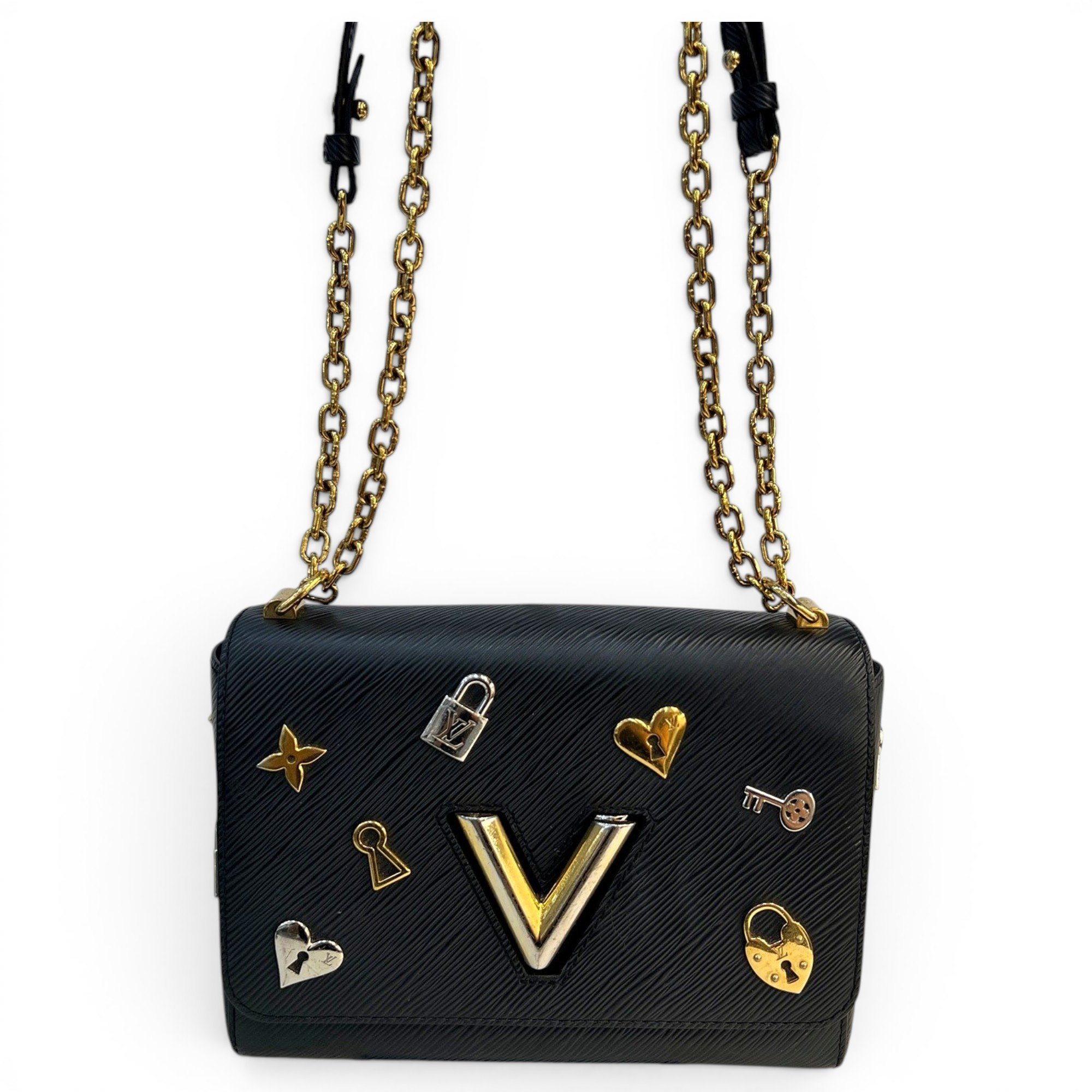 Twist leather handbag