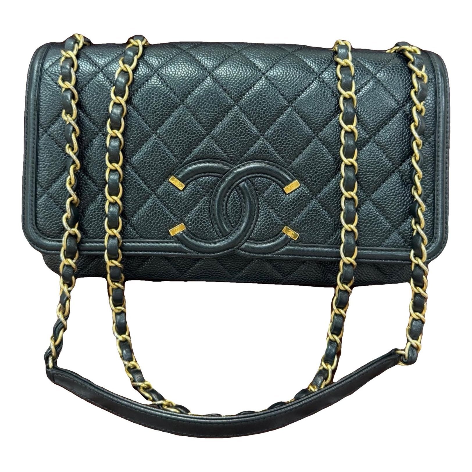 Vanity leather handbag