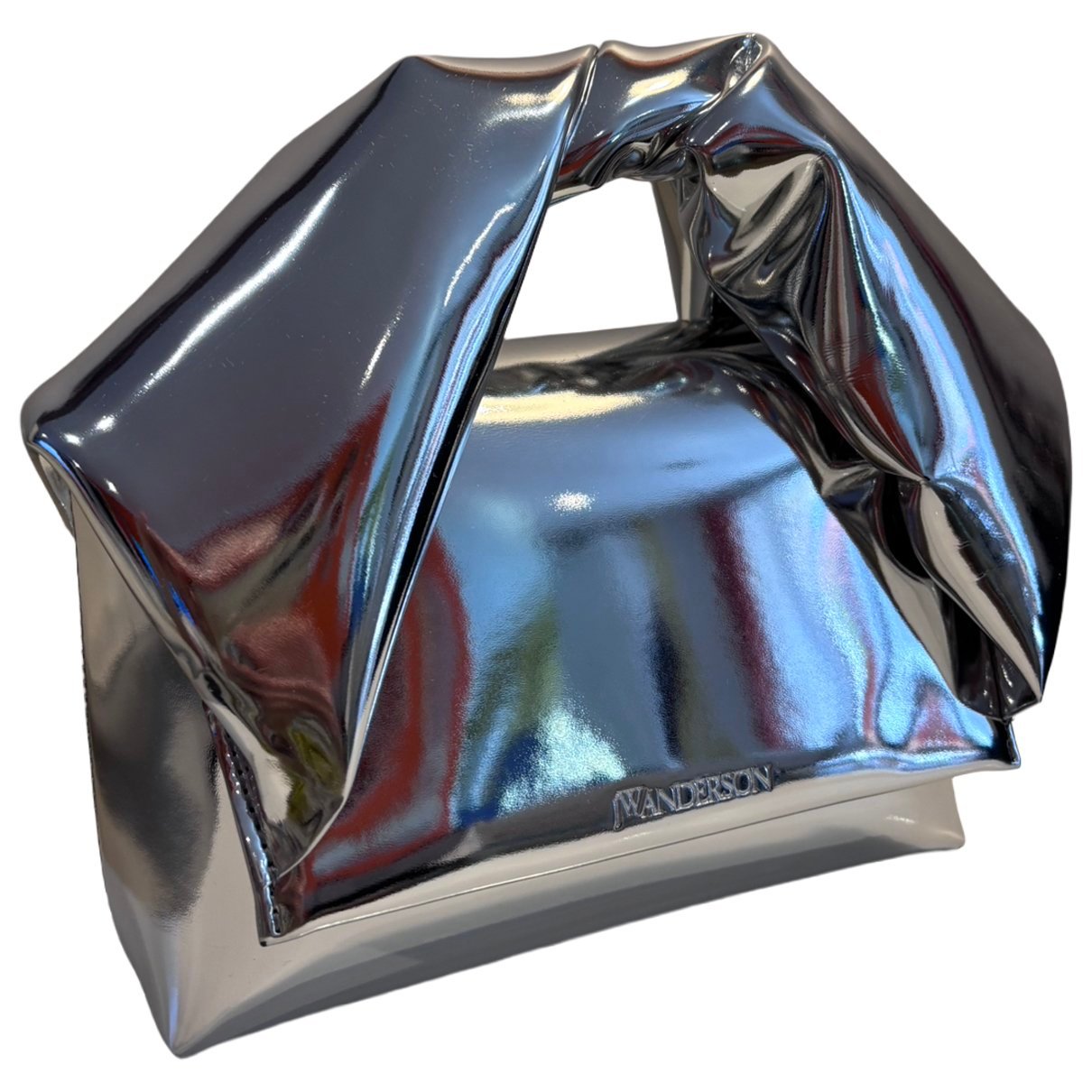 Twister patent leather handbag
