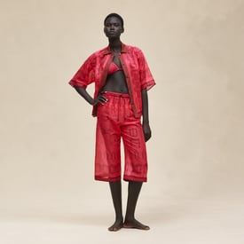 Pantalon de plage imprimé « Cahier du Colporteur »