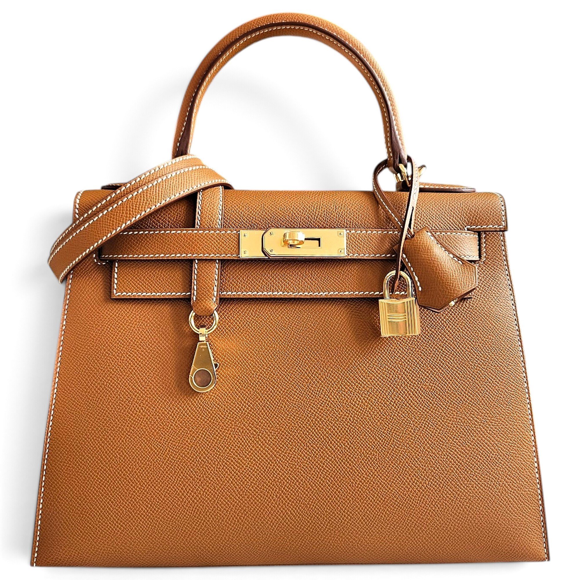 Kelly 28 leather handbag