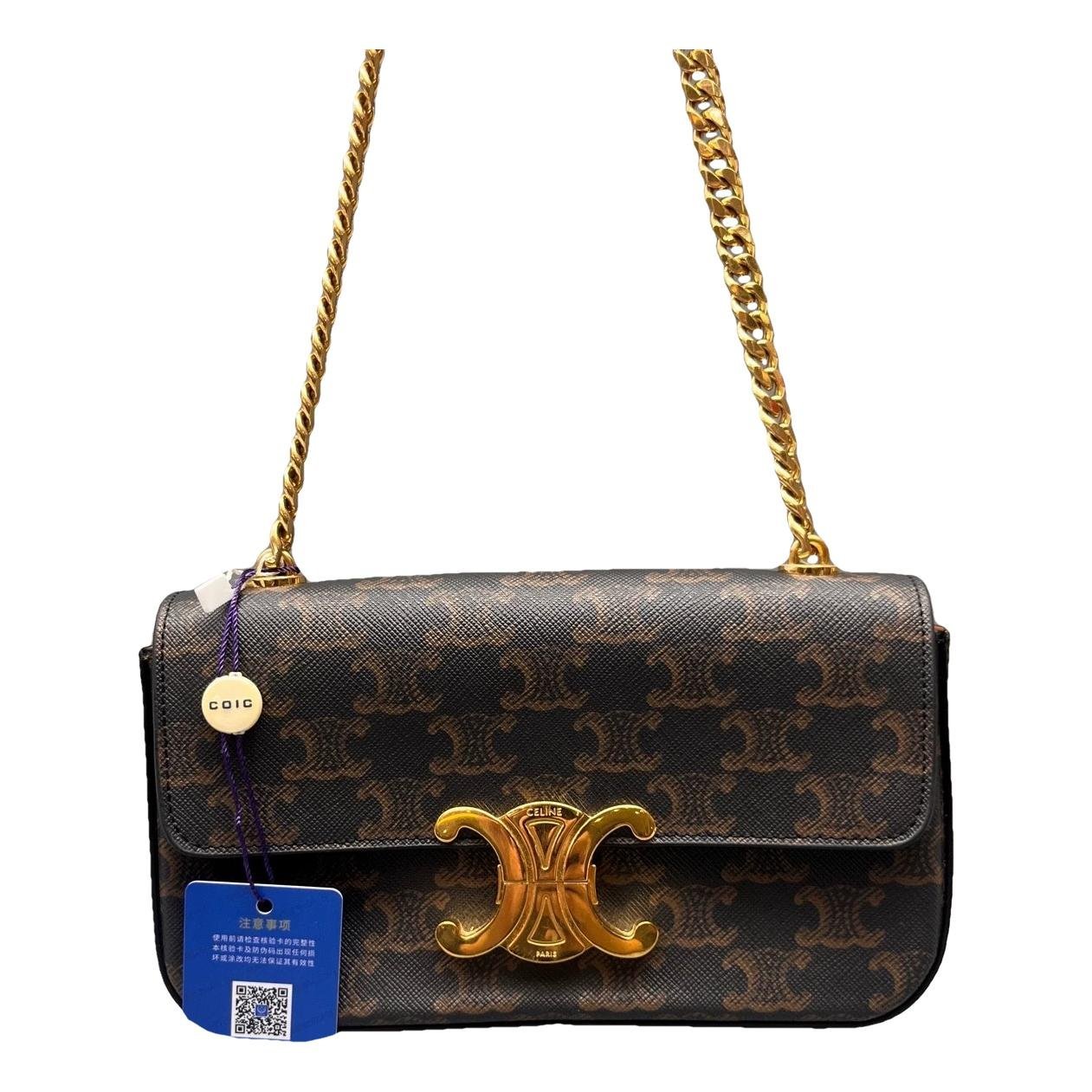Triomphe leather handbag