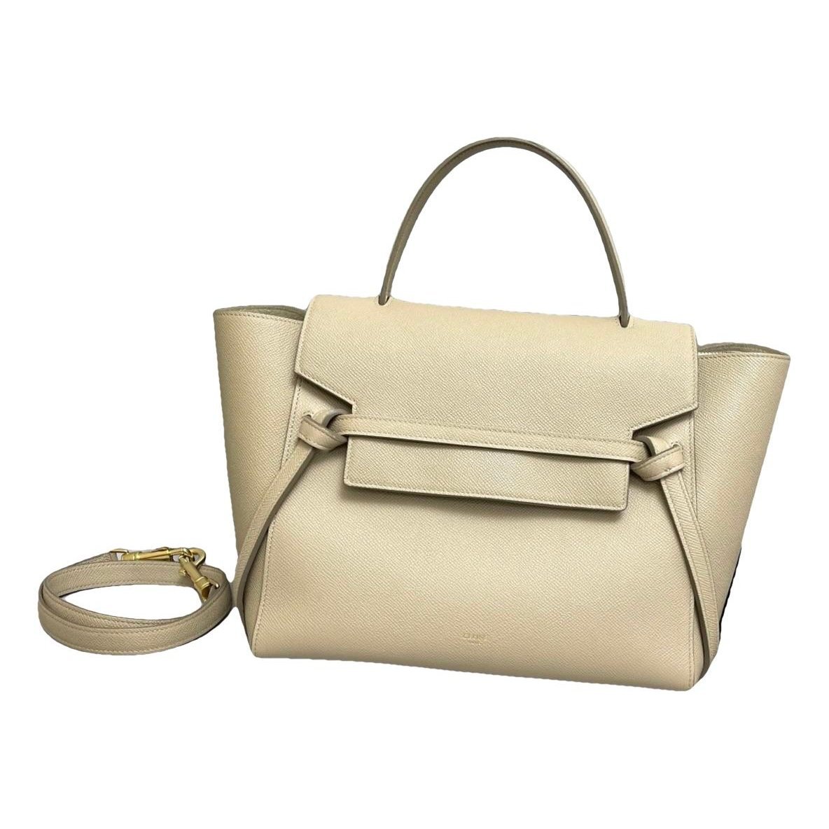 Belt leather handbag