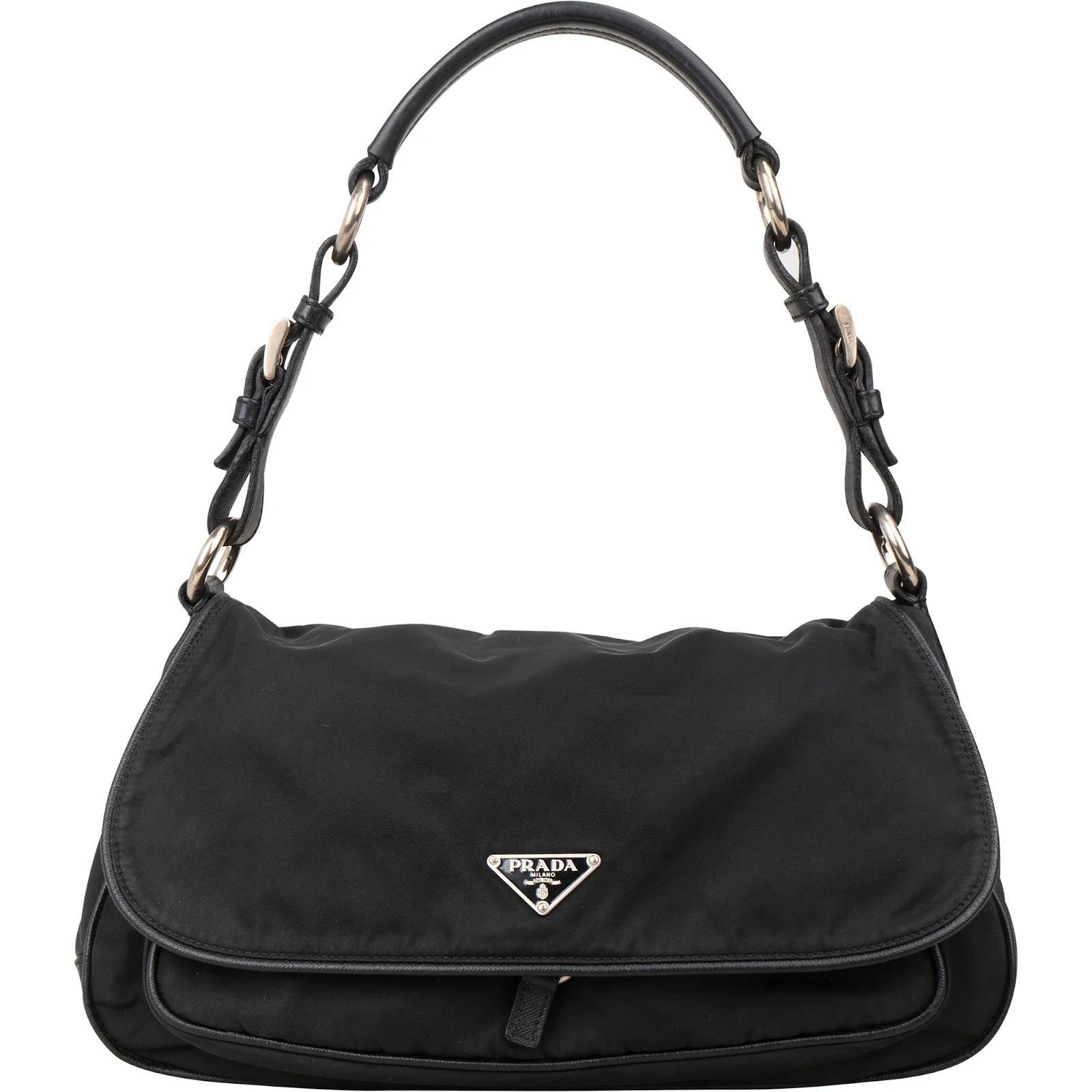 Triangle leather handbag