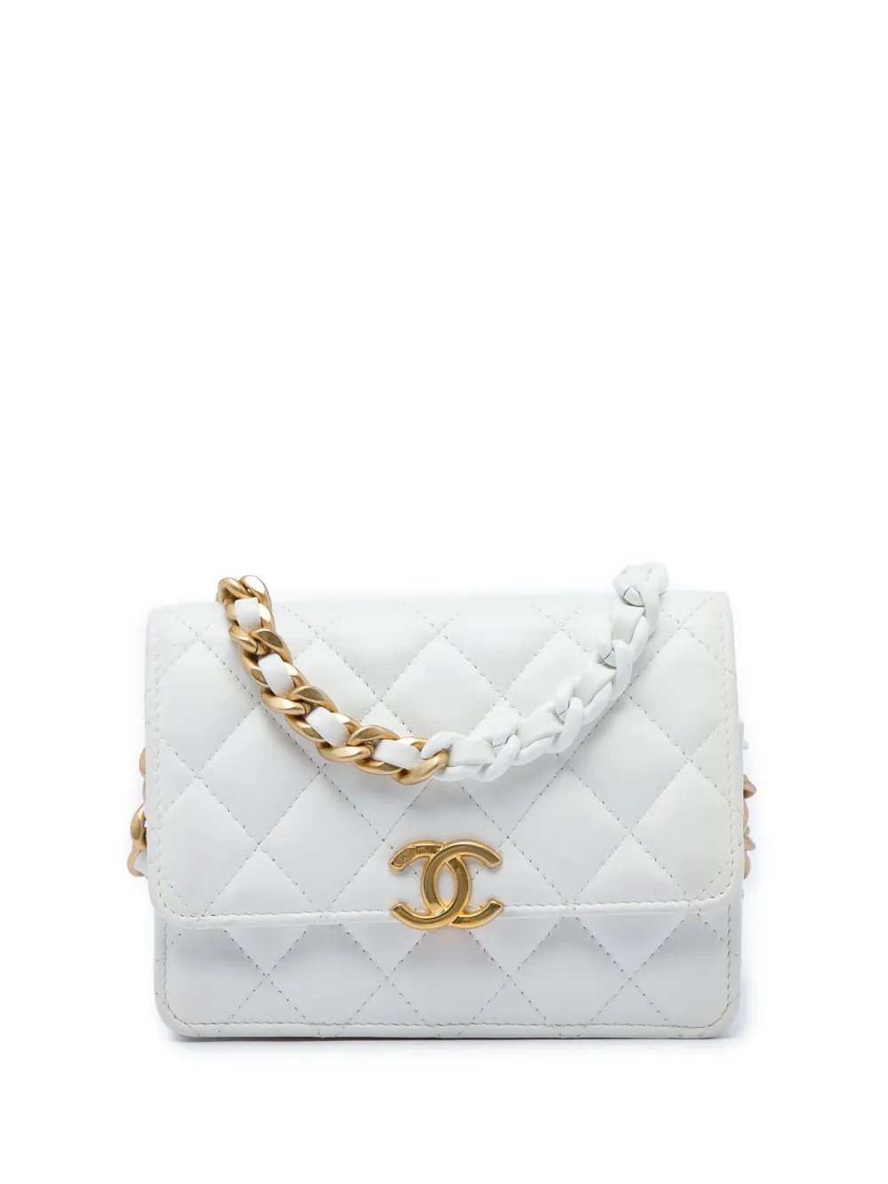 2021 Quilted Lambskin Candy Chain Clutch with Chain crossbody bag
