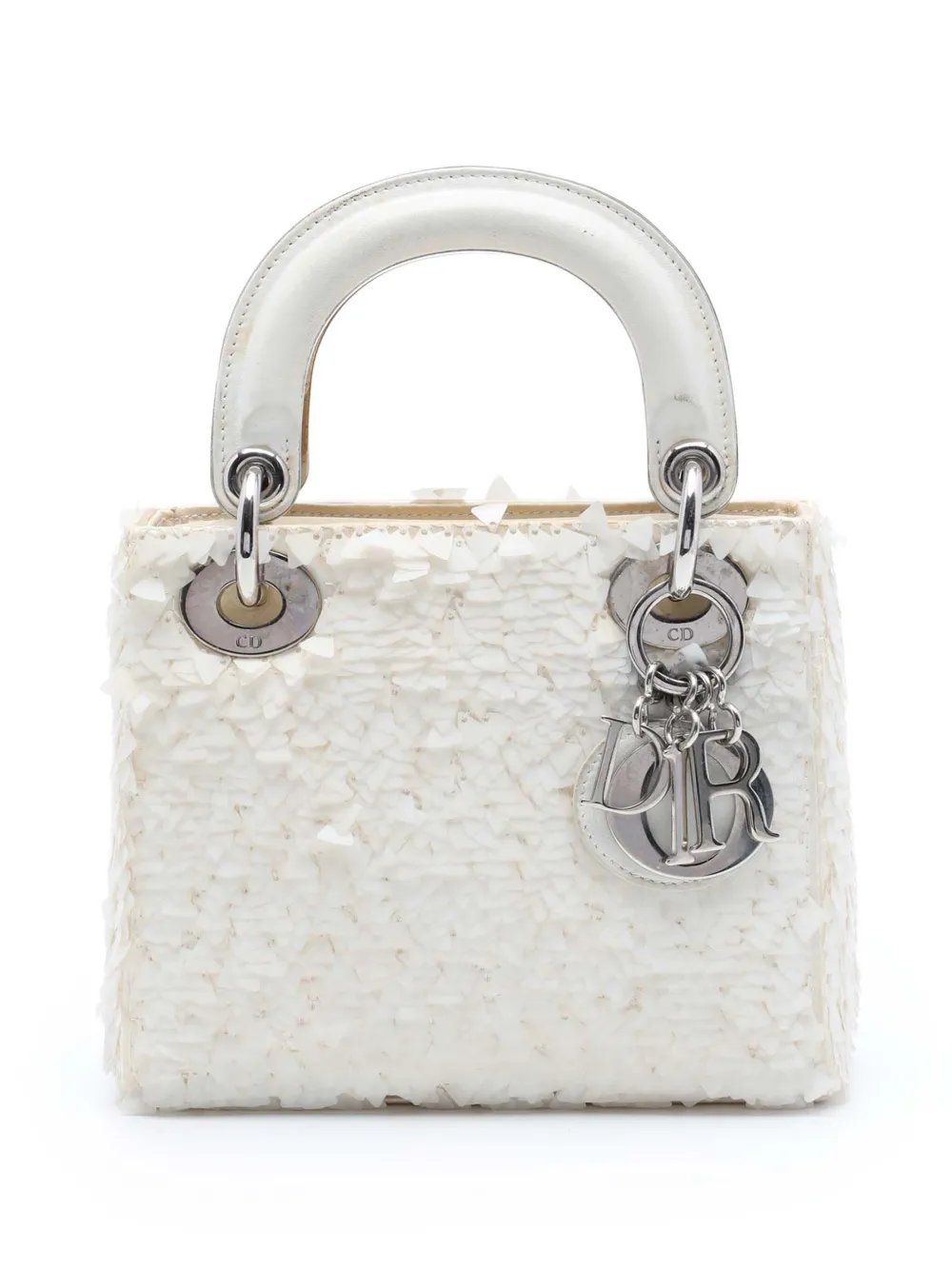 2014 Mini Satin Embellished Lambskin Lady Dior satchel