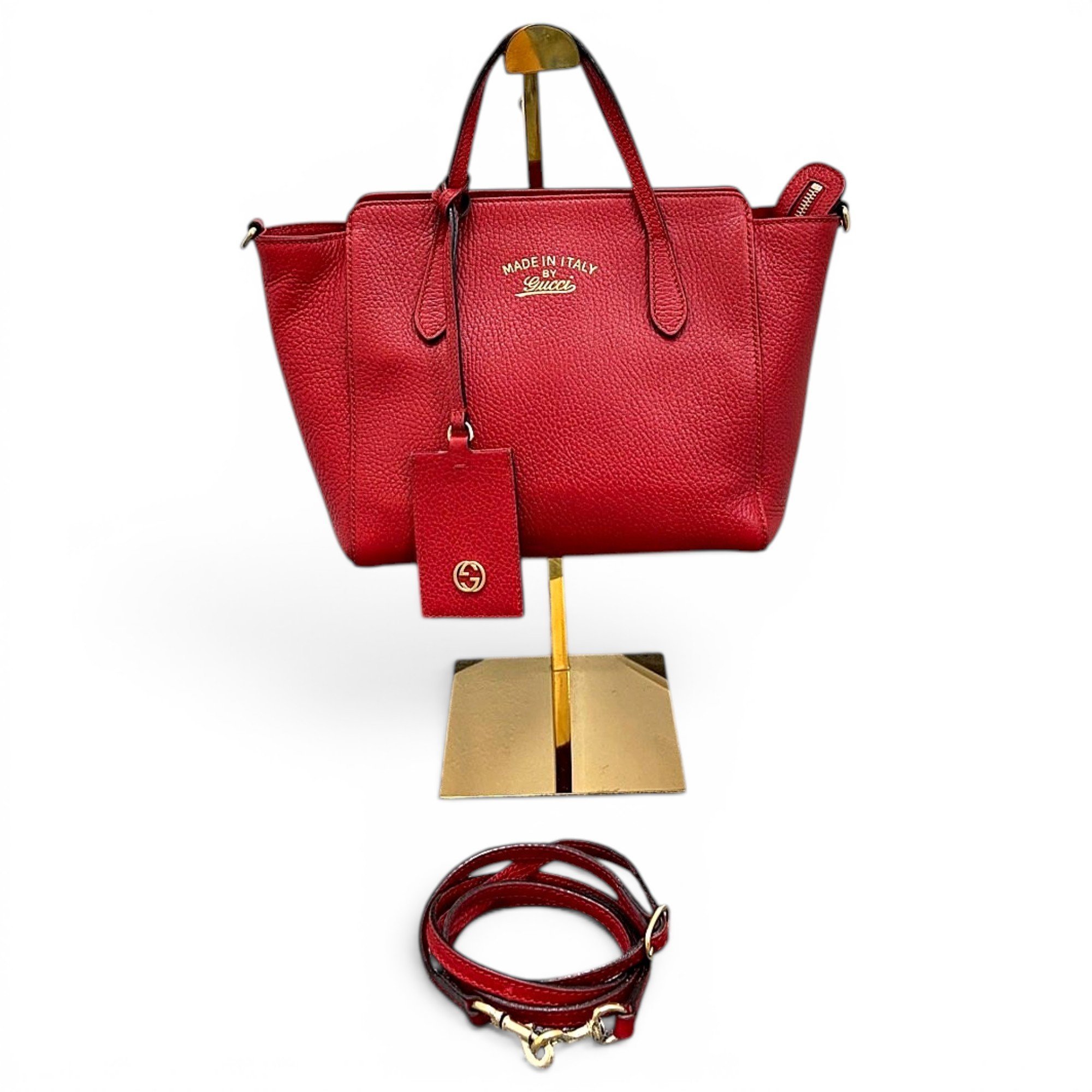 Swing leather handbag